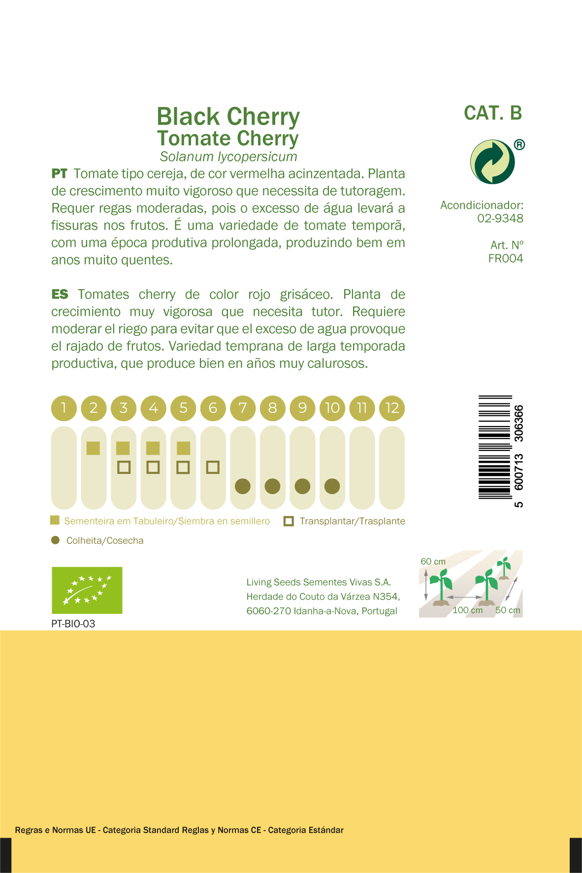 Sementes de tomate BLACK CHERRY´ BIO PT - 2