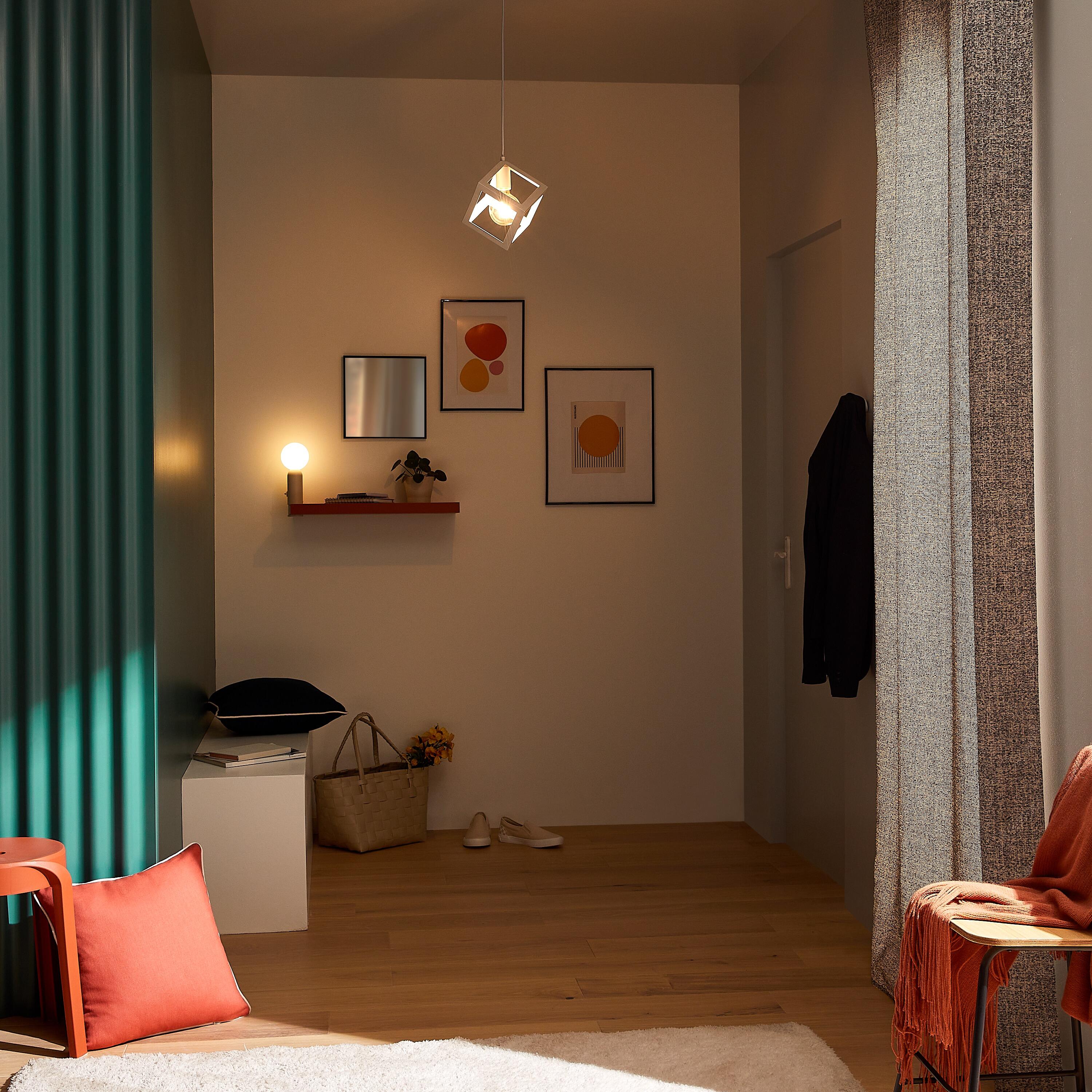 Lampa wisząca Plywood biała E27 Inspire - 2