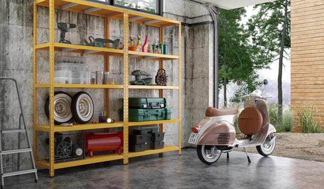 Senza Bulloni 5 Ripiani Angolari Scaffalatura Per Garage Negozio Display Pesante - Foto 2