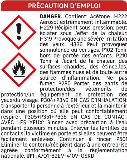 Colle d'assemblage spray néoprène Spray liquide AXTON, 400ml jaune - 7