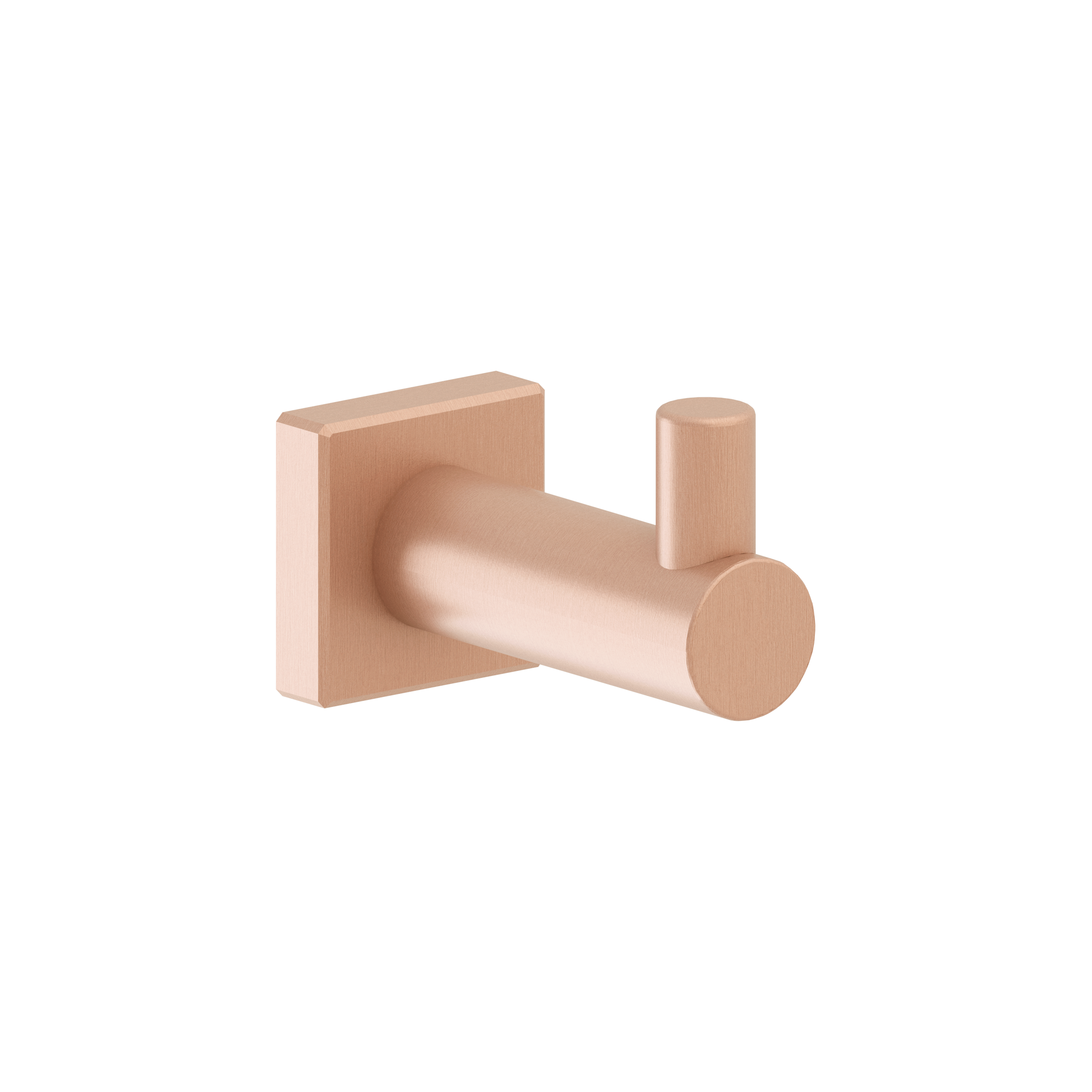 Percha/perchero asis acero rosa con 1 ganchos