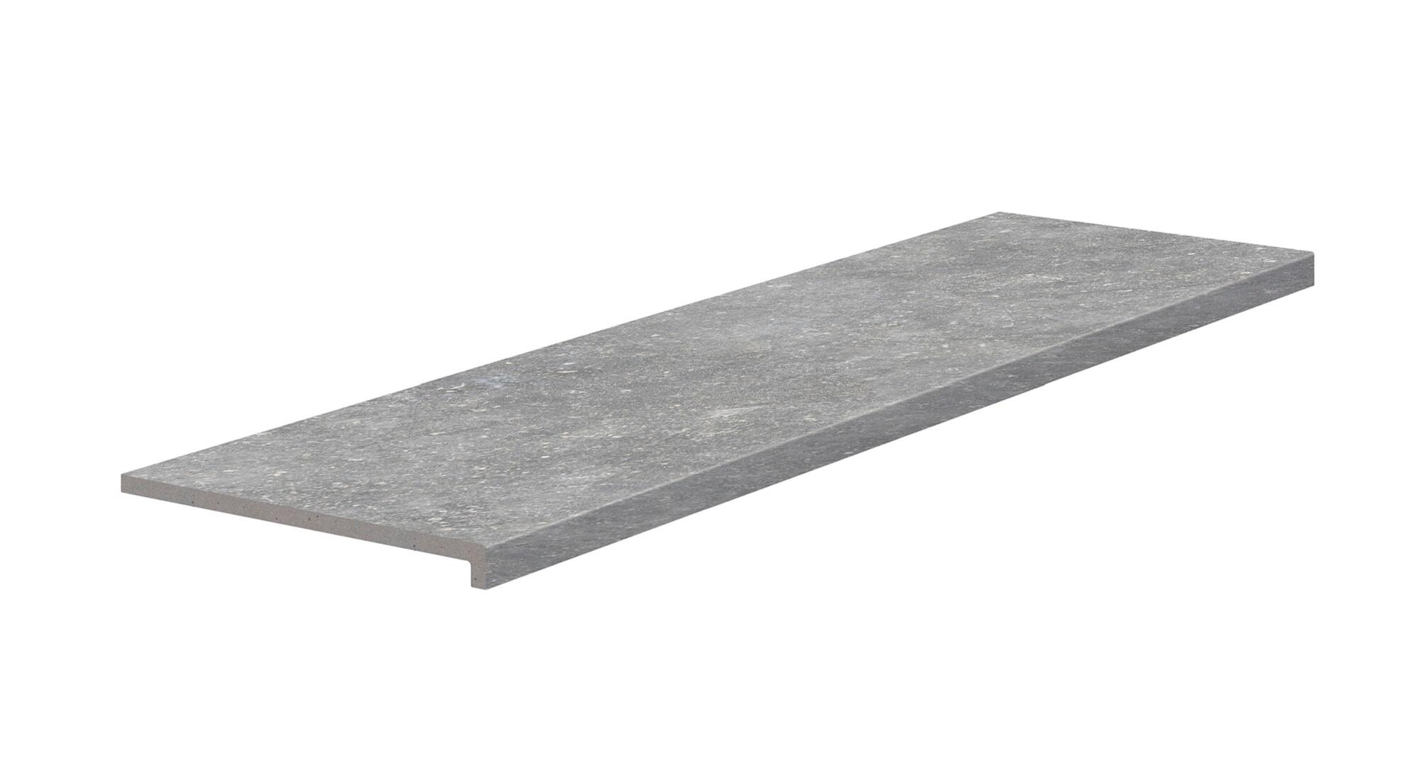 Baldosa contrahuella de escalera cerámico ardenas de 12033 gris mate