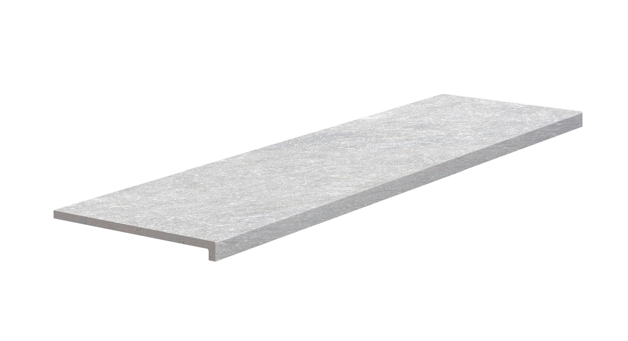 Peldaño extrusionado ardenas efecto piedra cromo 120x33cm espesor 12mm