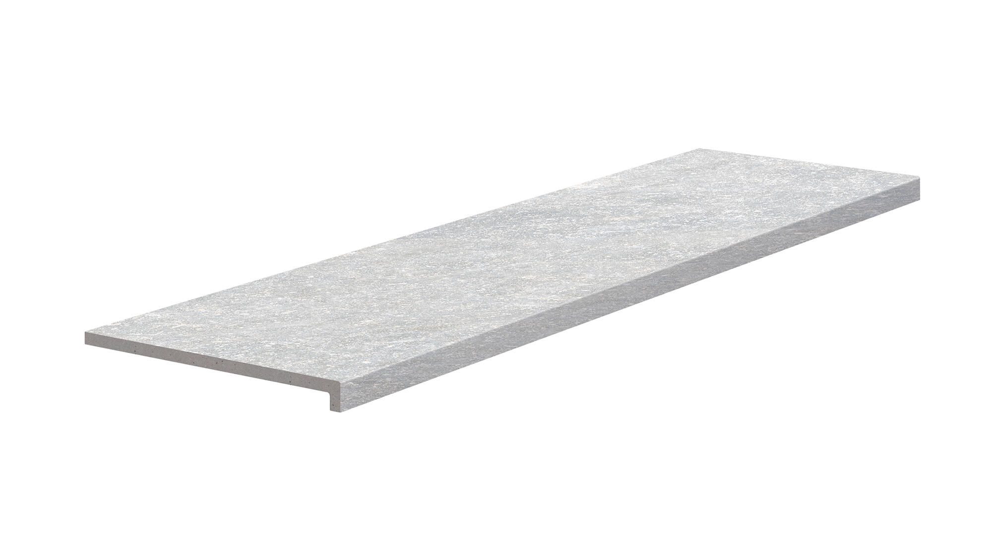 Baldosa contrahuella de escalera cerámica ardenas de 120x33cm cromo