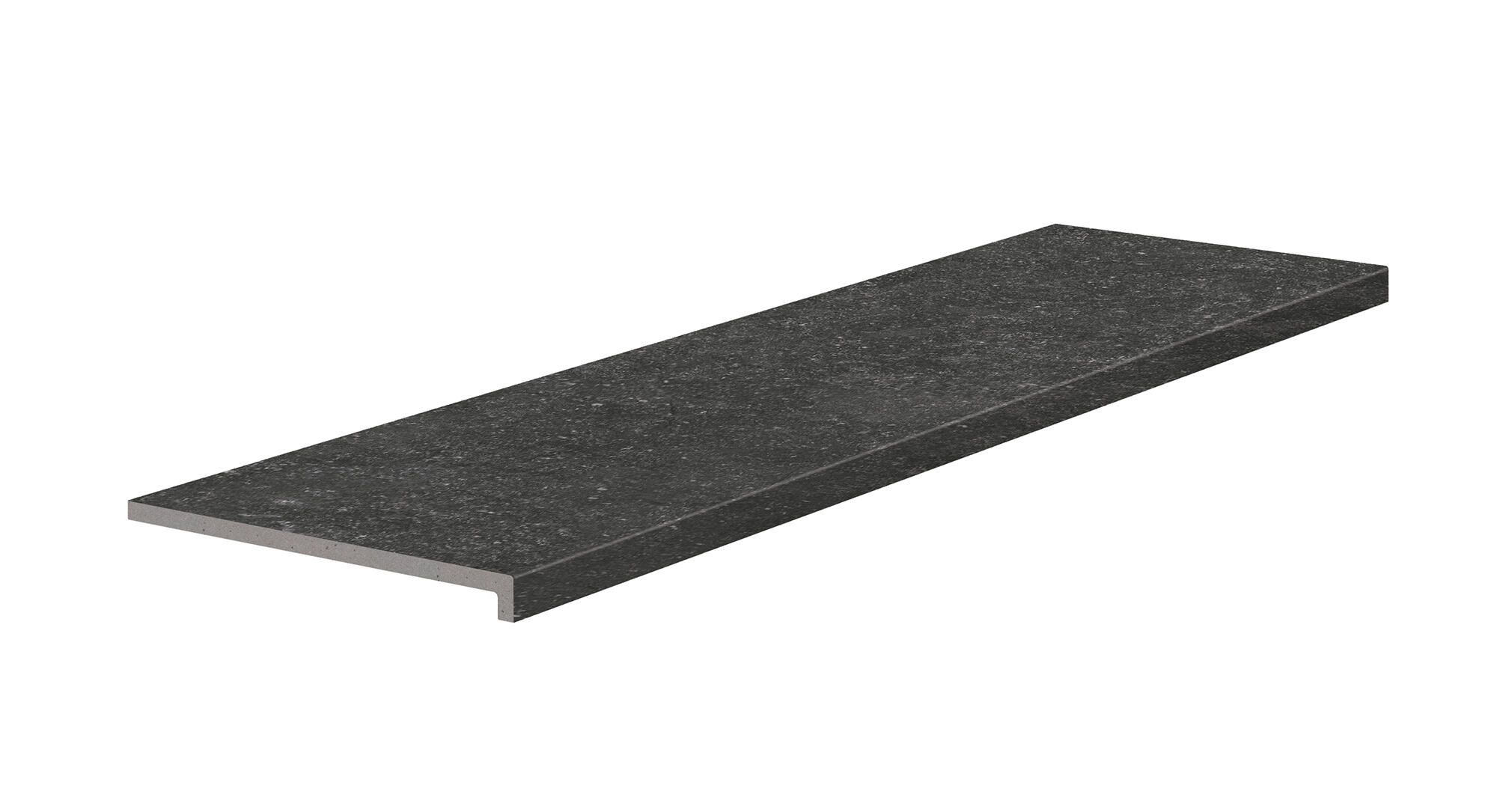 Peldaño extrusionado ardenas efecto piedra antracita 120x33cm espesor 12mm
