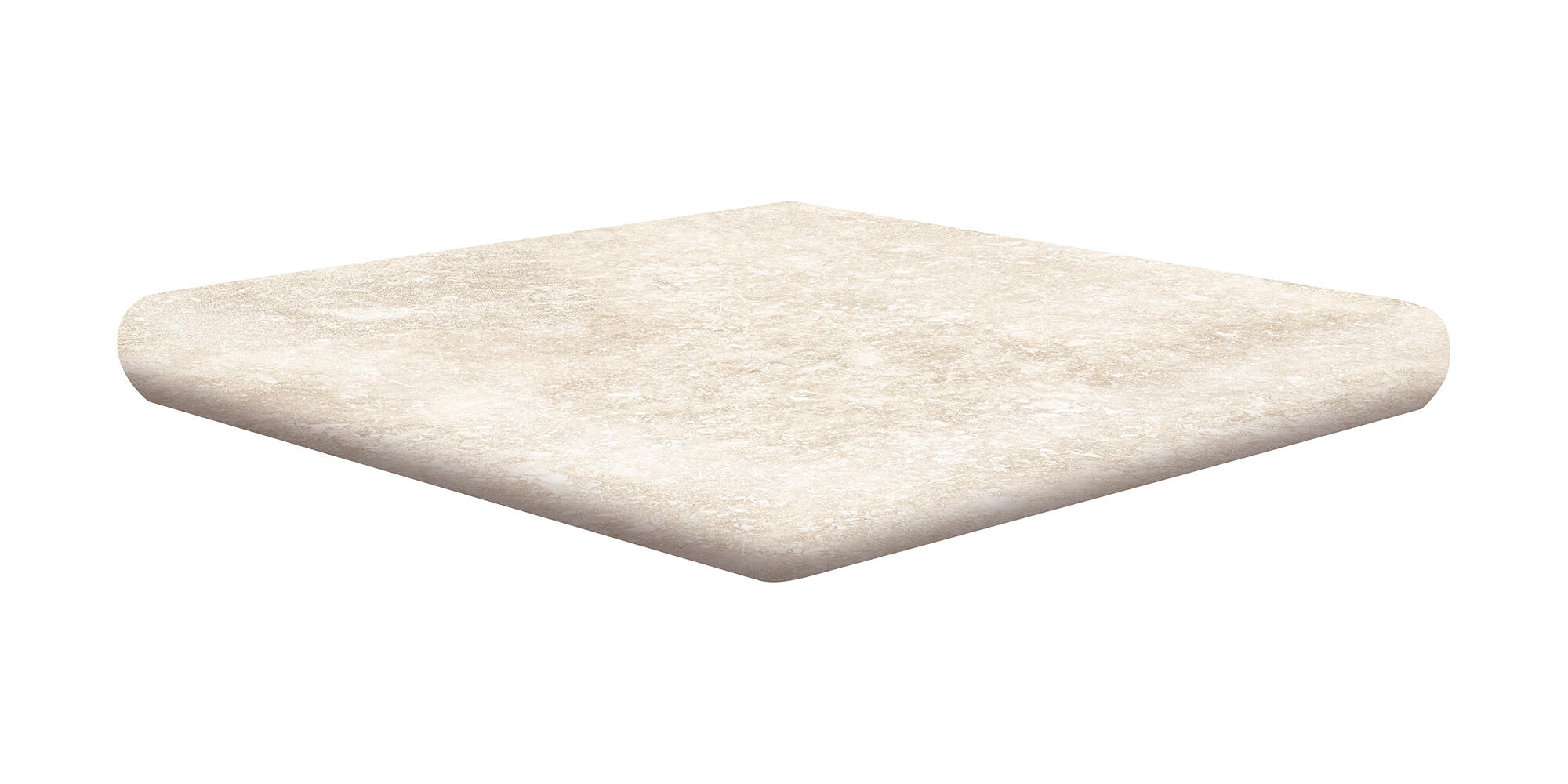 Peldaño extrusionado ardenas efecto piedra marfil 33x33cm espesor 14mm