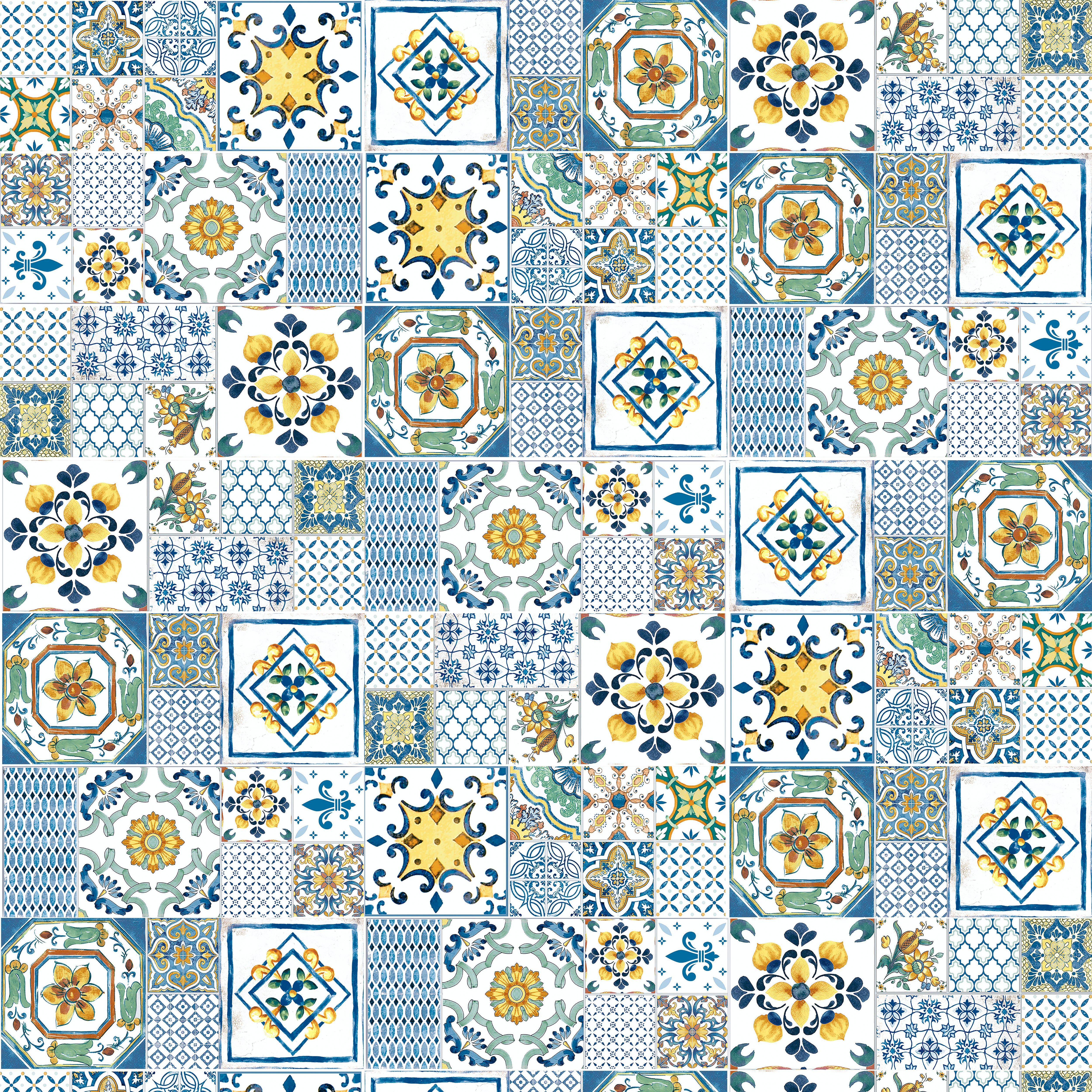 Piastrella da rivestimento interno 25 x 60 cm Sp. 8 mm Weiss Decoro in ceramica smaltato multicolore lucido 1.5 mq - 7