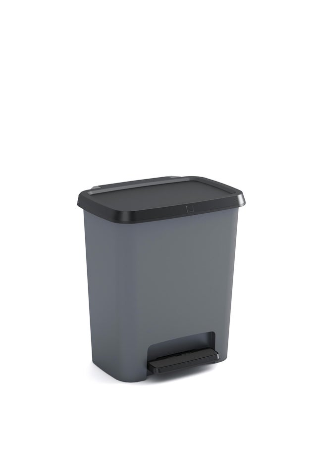 Baldo de lixo com pedal 25 litros cinza Curver