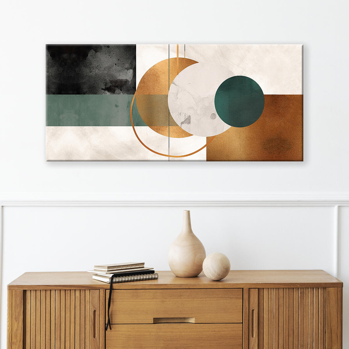 Quadro su tela Minimalism, multicolore 143 x 65 cm - 2