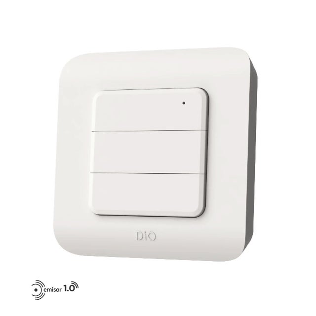Interruptor para persianas sin cable y adhesivo DIO.