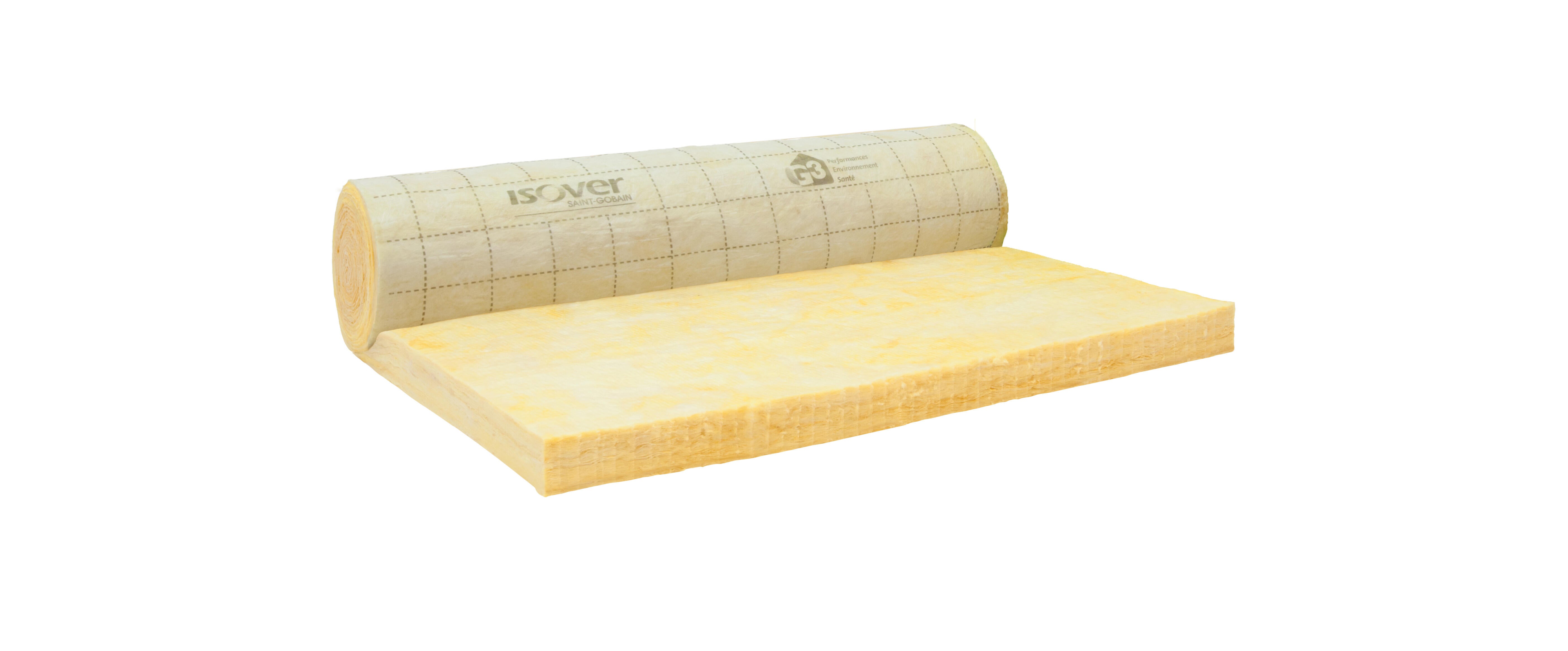 Rouleau laine de verre confort TH35 R = 1,7 L.1000 x l.120 cm Ep.60 mm - ISOVER - 2
