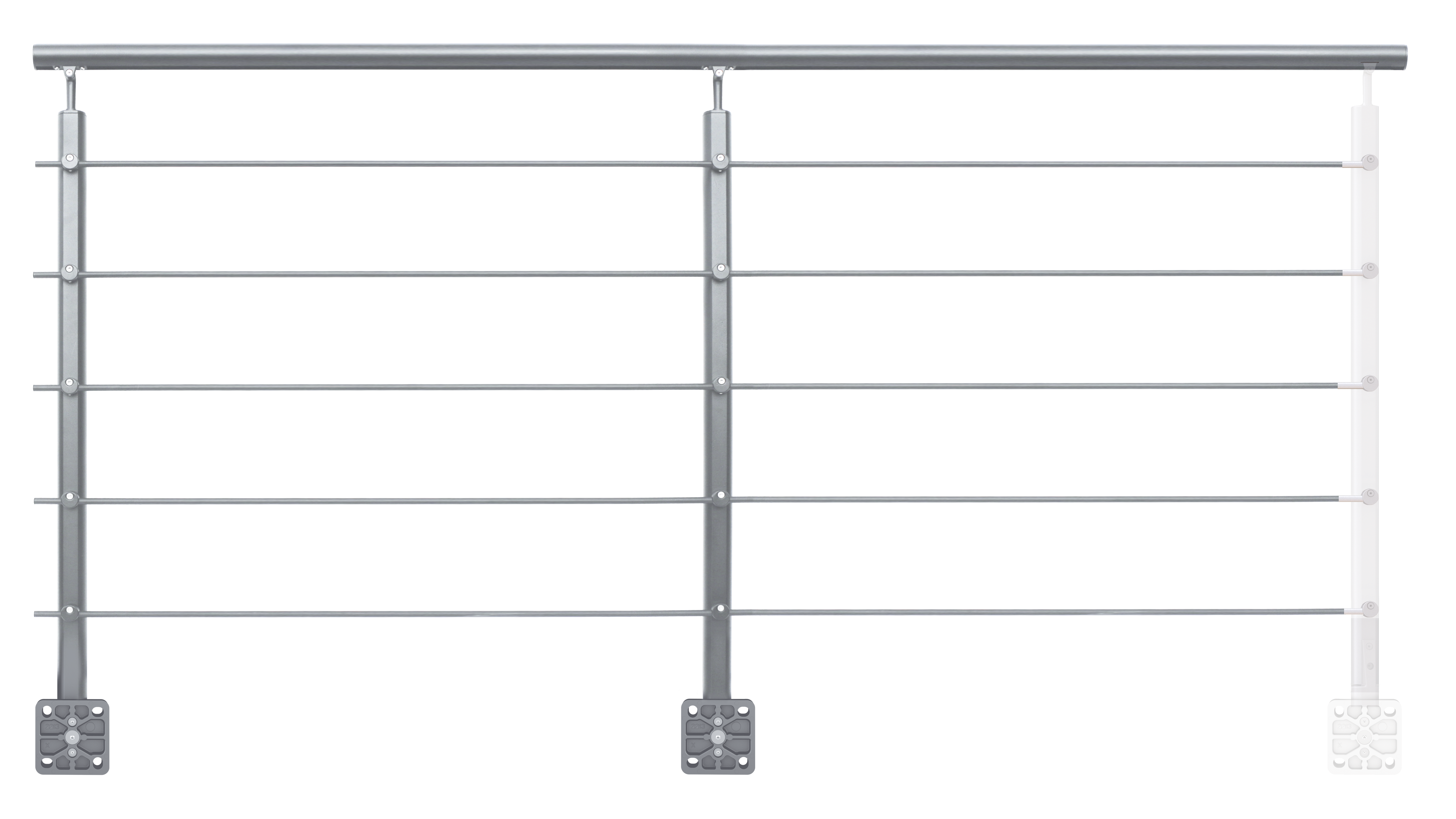 PACK OPALU SILVER fix. latér., L 2 m - 2