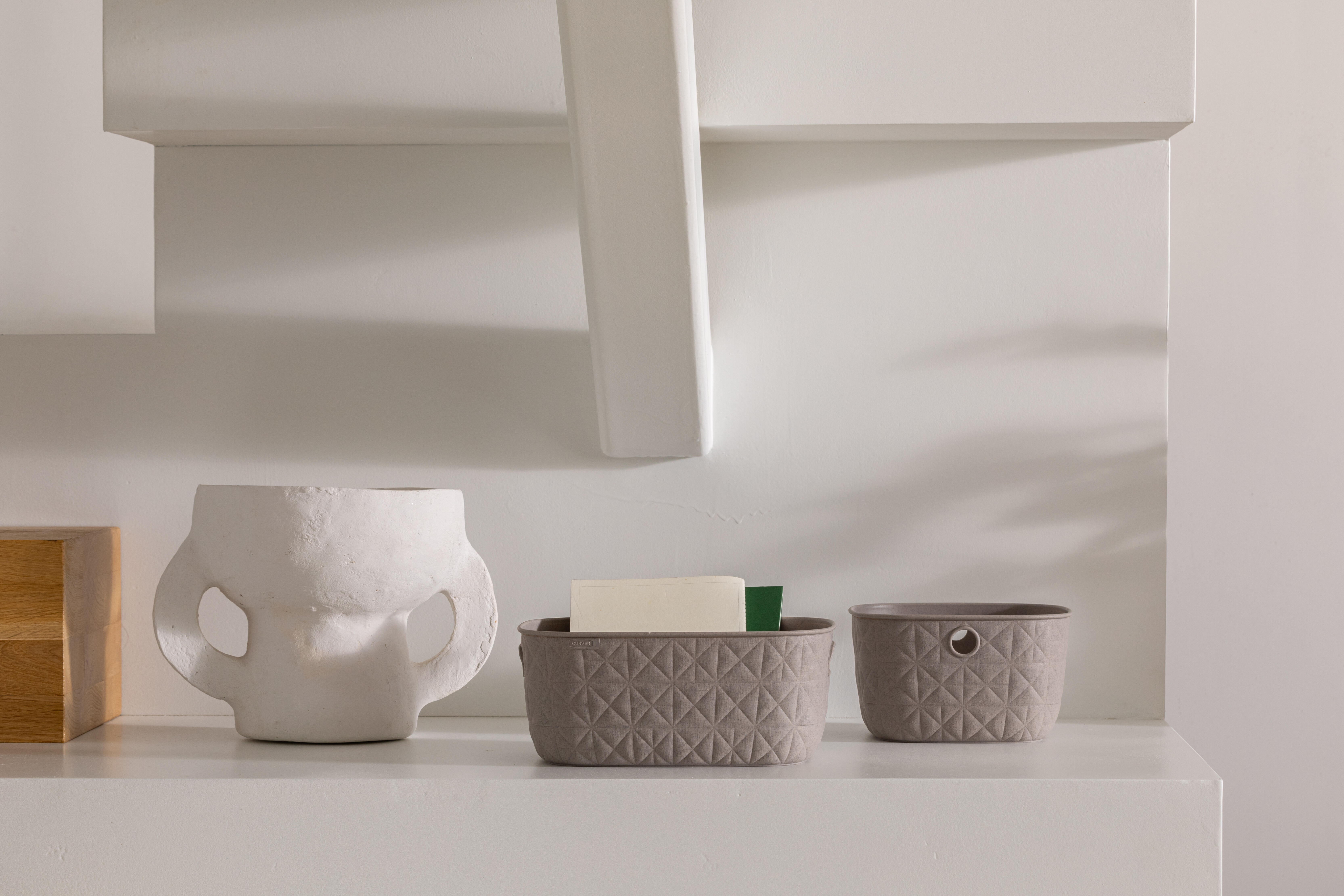 Cesto para la colada Softex de plástico gris claro 15 L - 3