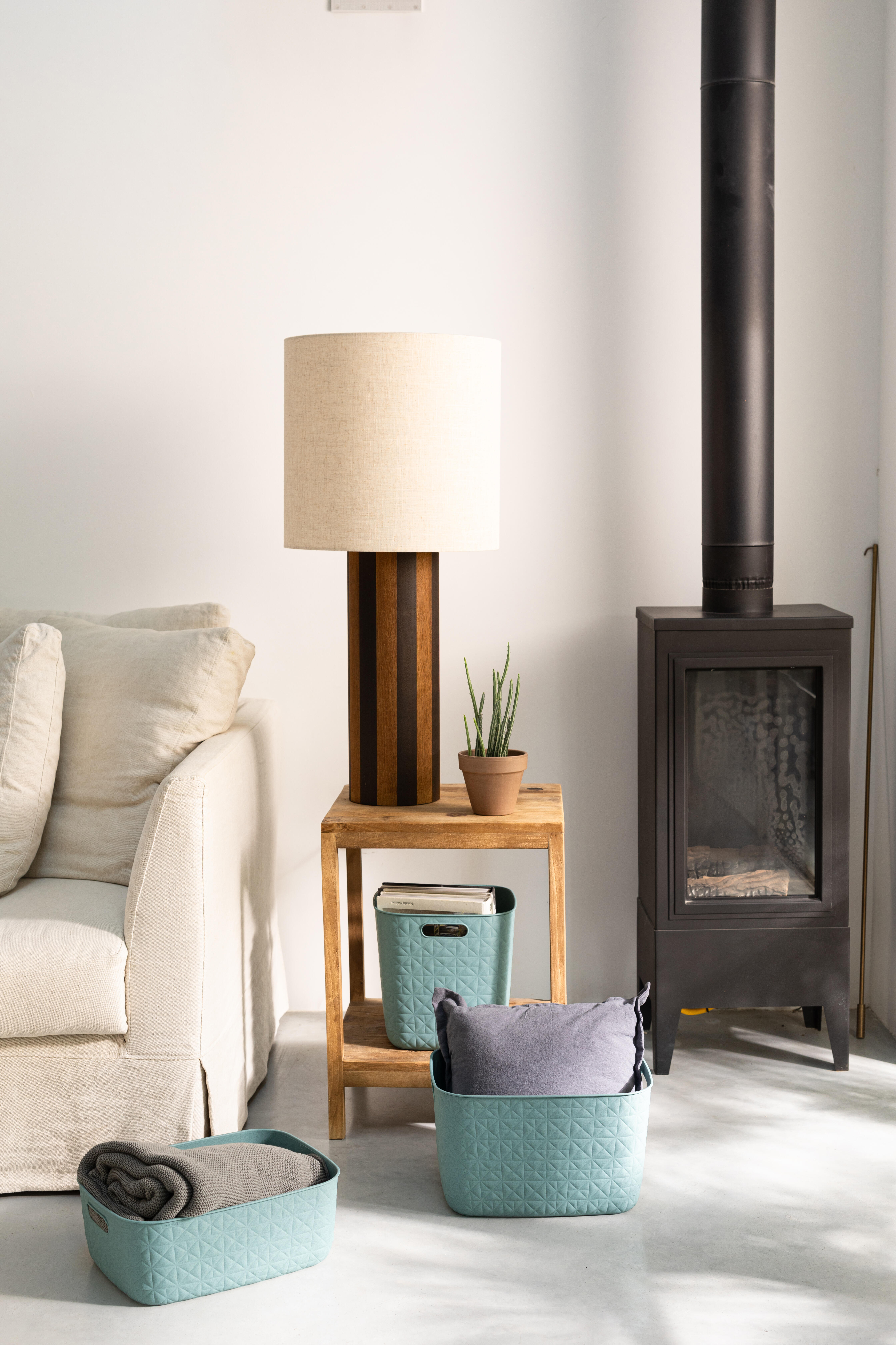 Cesto 12,5 lt 37,9x29,2x14,3 cm azul Softex - 5