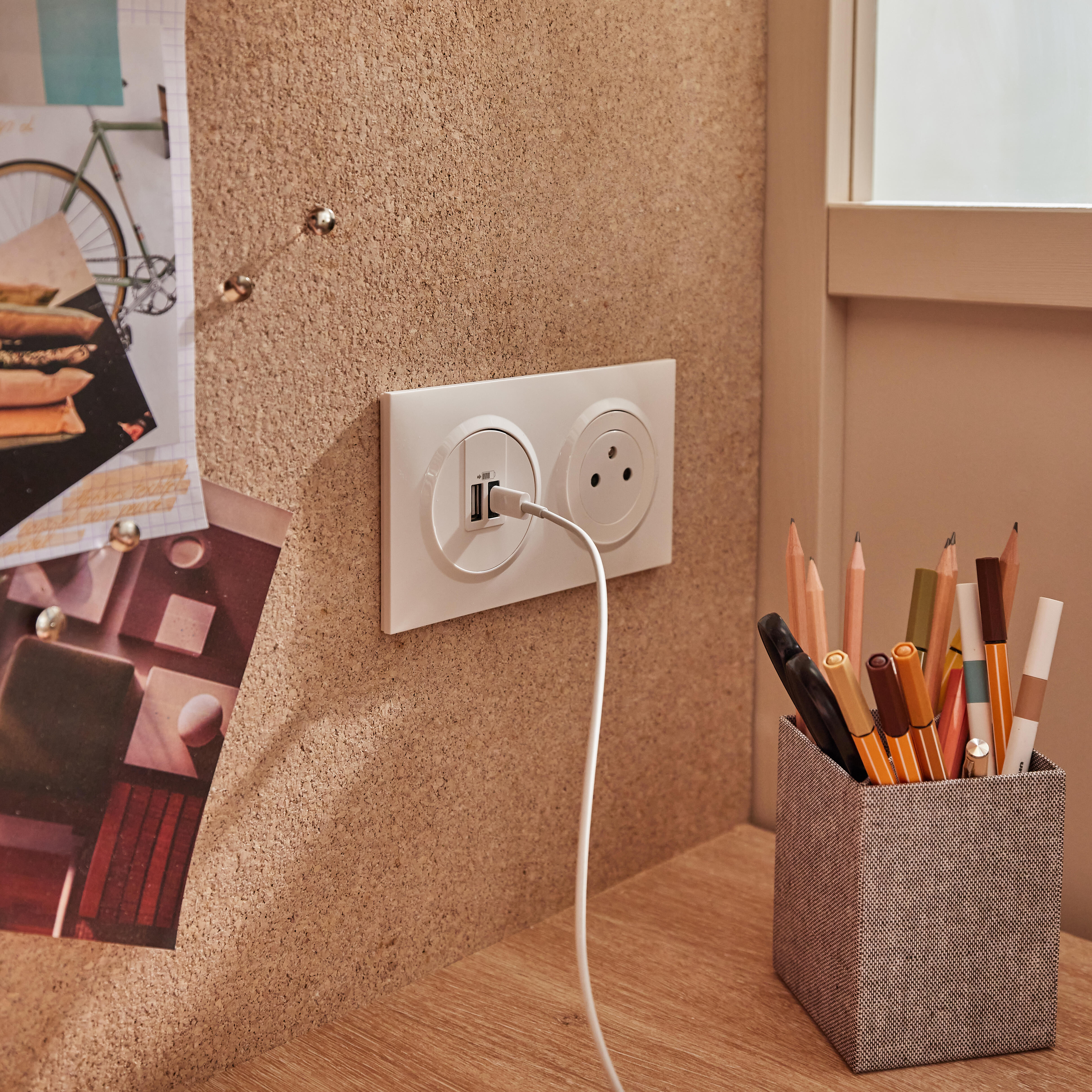 Prise chargeur usb A et C Dooxie, LEGRAND, blanc - 3