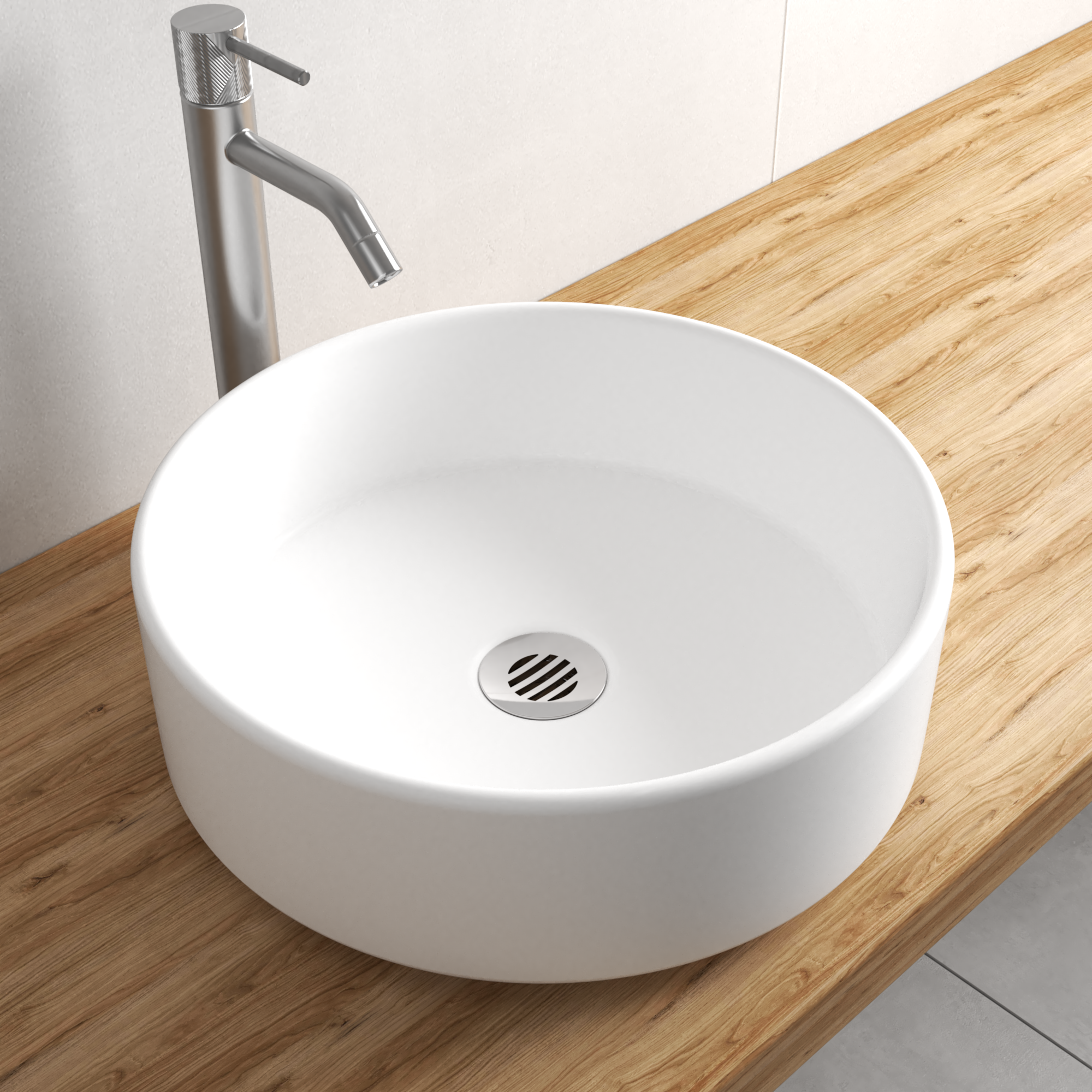 Sitko odpływowe do umywalki Free Flow chromowane 80 mm Equation - 2