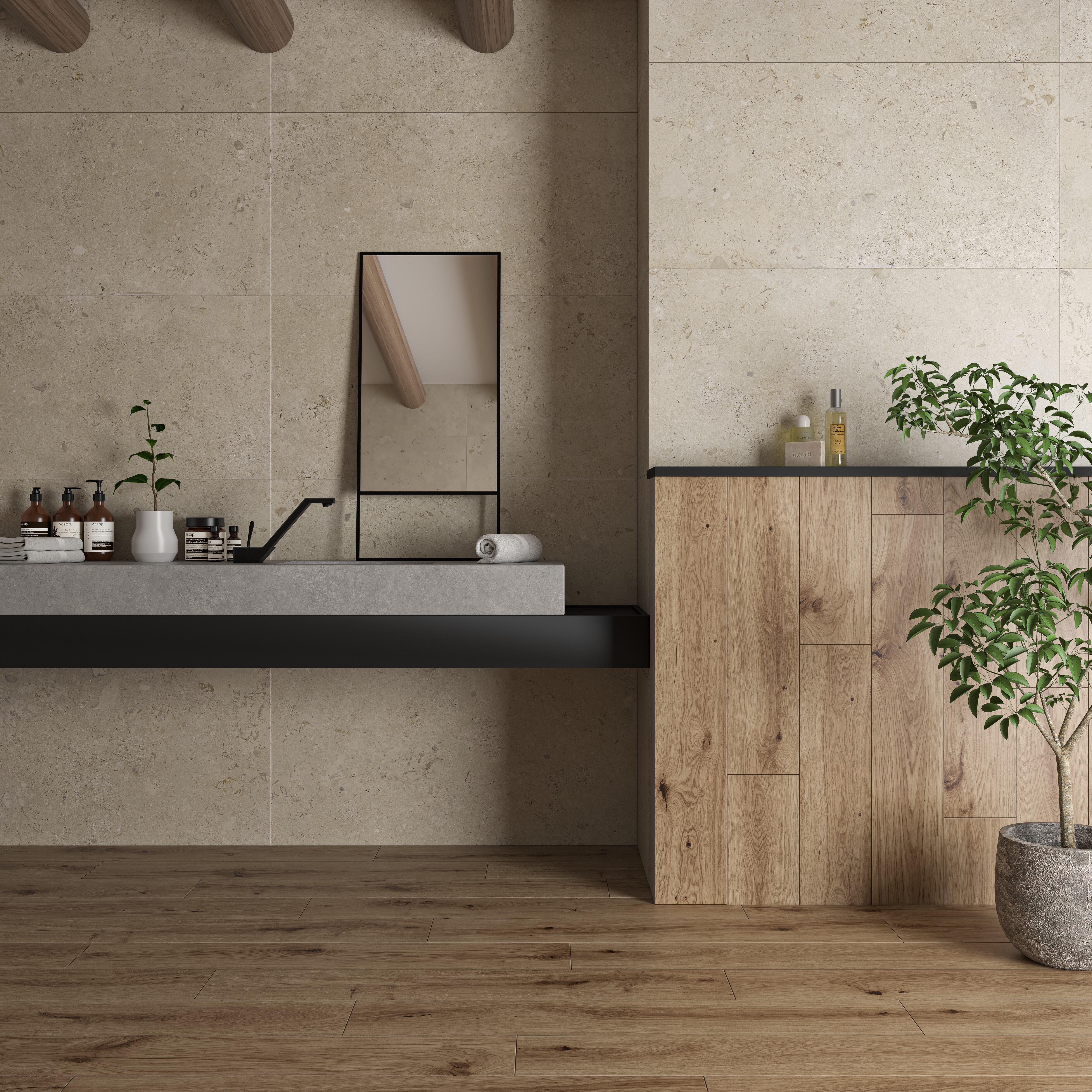 Suelo/Azulejo porcelánico Dynamic efecto madera natural 20x120 cm C1 - 3