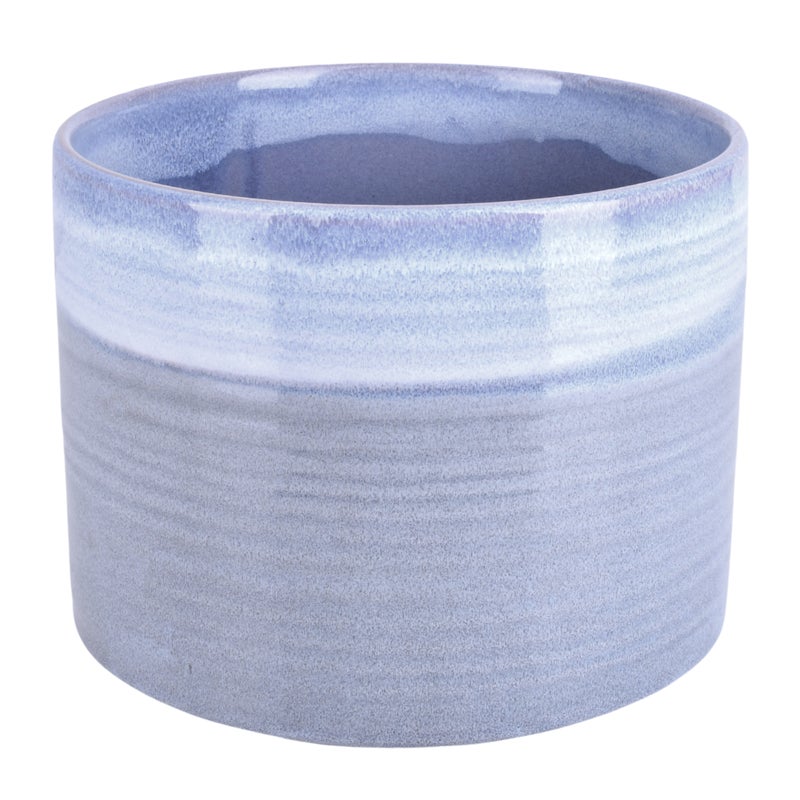 Osłonka doniczki ceramiczna Tresillo 21cm szara DHG