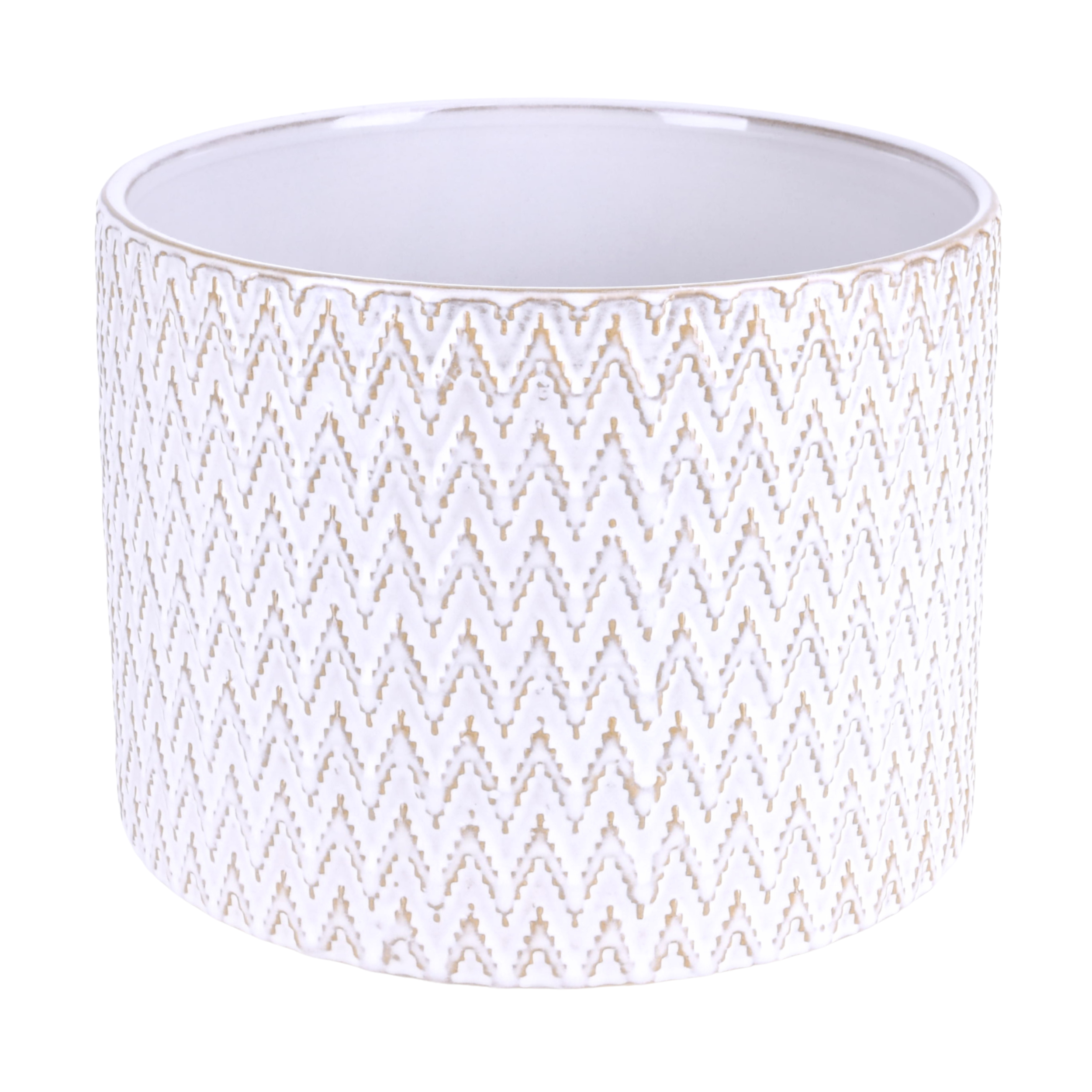 Osłonka doniczki ceramiczna Kali 14cm ecru DHG