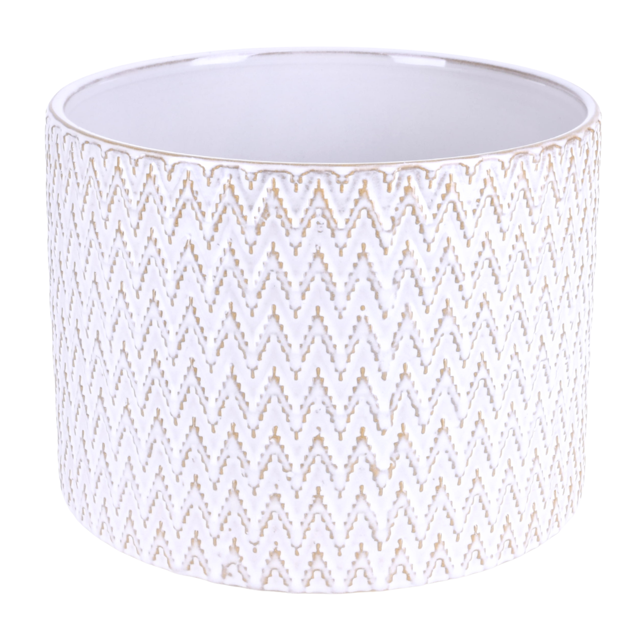 Osłonka doniczki ceramiczna Kali 21cm ecru DHG