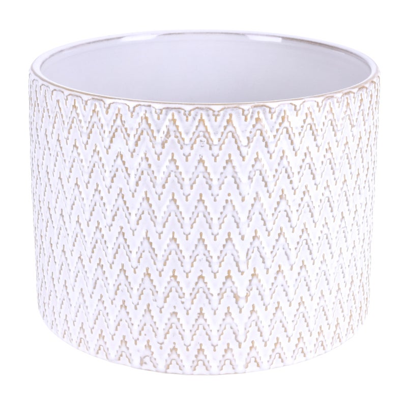 Osłonka doniczki ceramiczna Kali 21cm ecru DHG