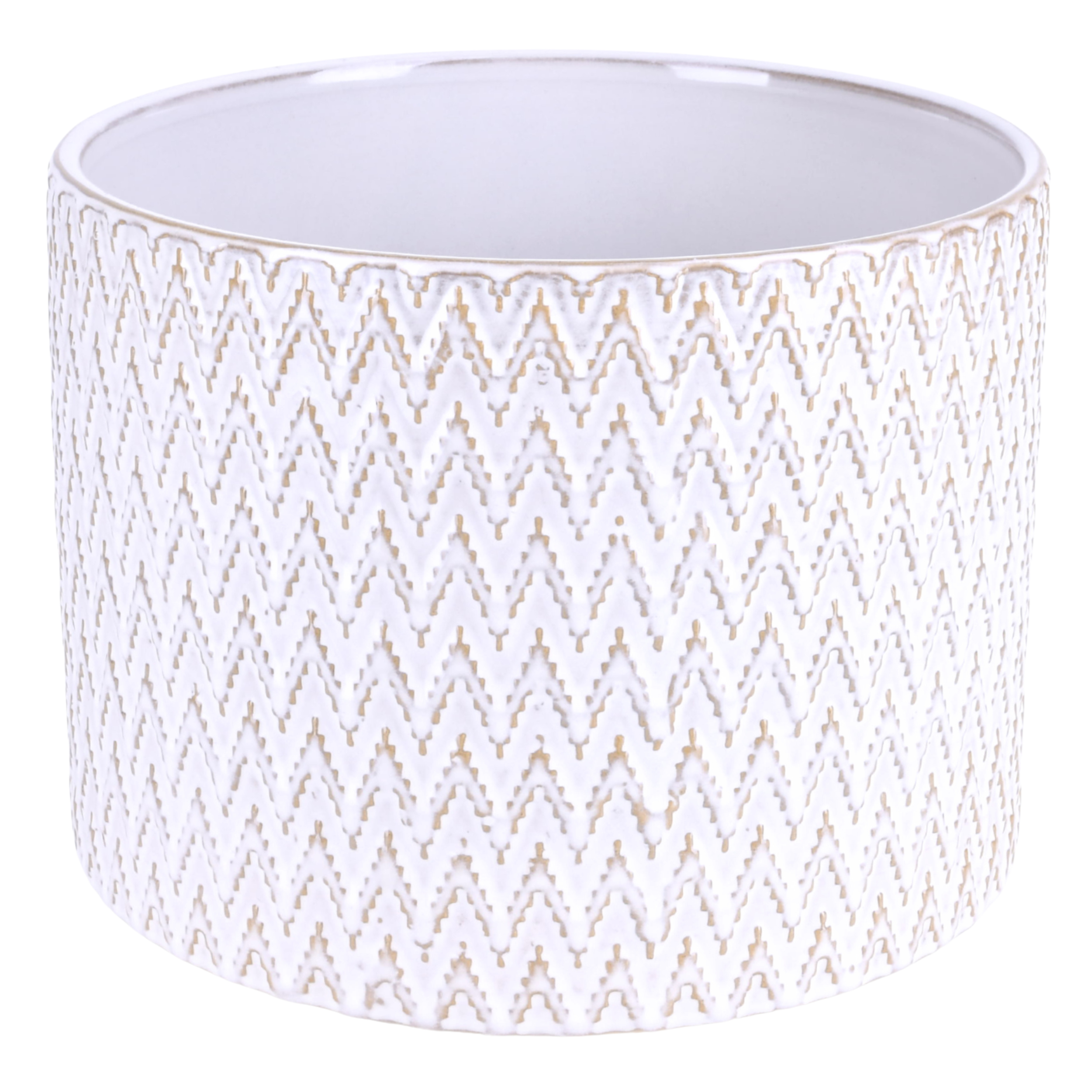 Osłonka doniczki ceramiczna Kali 27cm ecru DHG