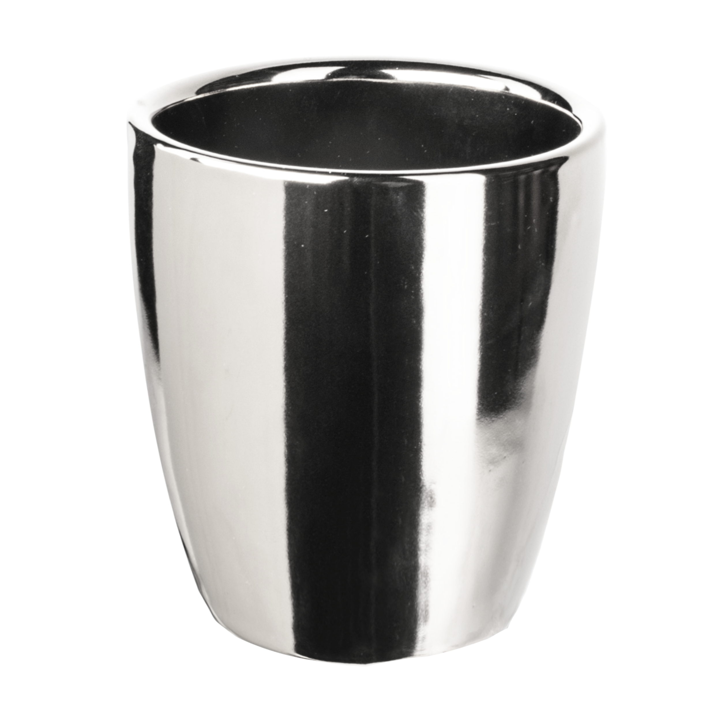 Osłonka doniczki ceramiczna Lome 20cm srebrna DHG