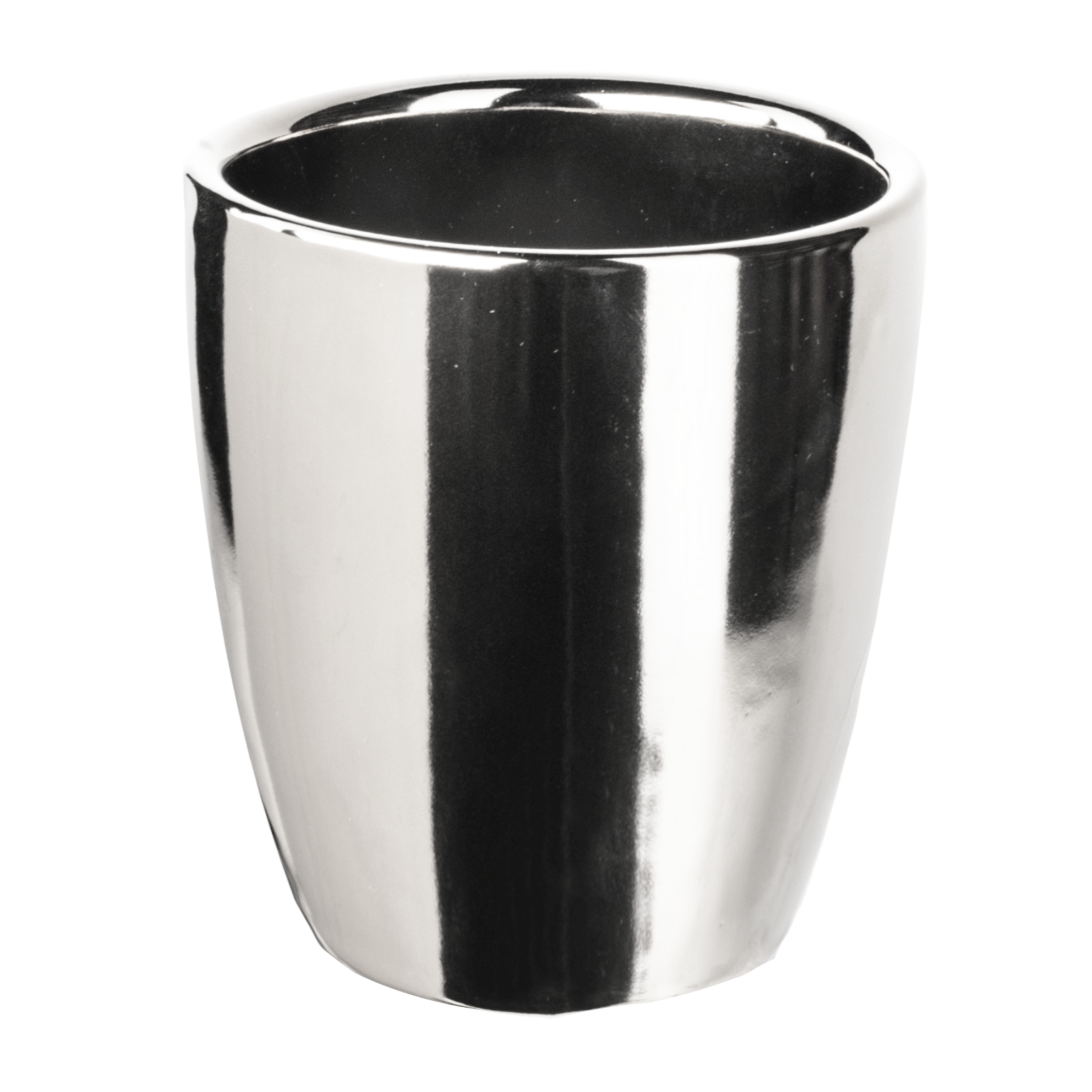 Osłonka doniczki ceramiczna Lome 25cm srebrna DHG