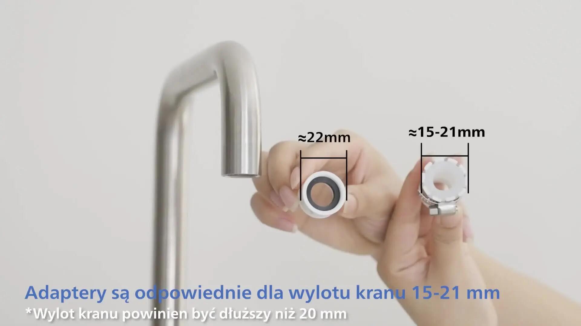 Filtr na kran do wody z licznikiem z mikrofiltracją AWP3705P1 PHILIPS - 2