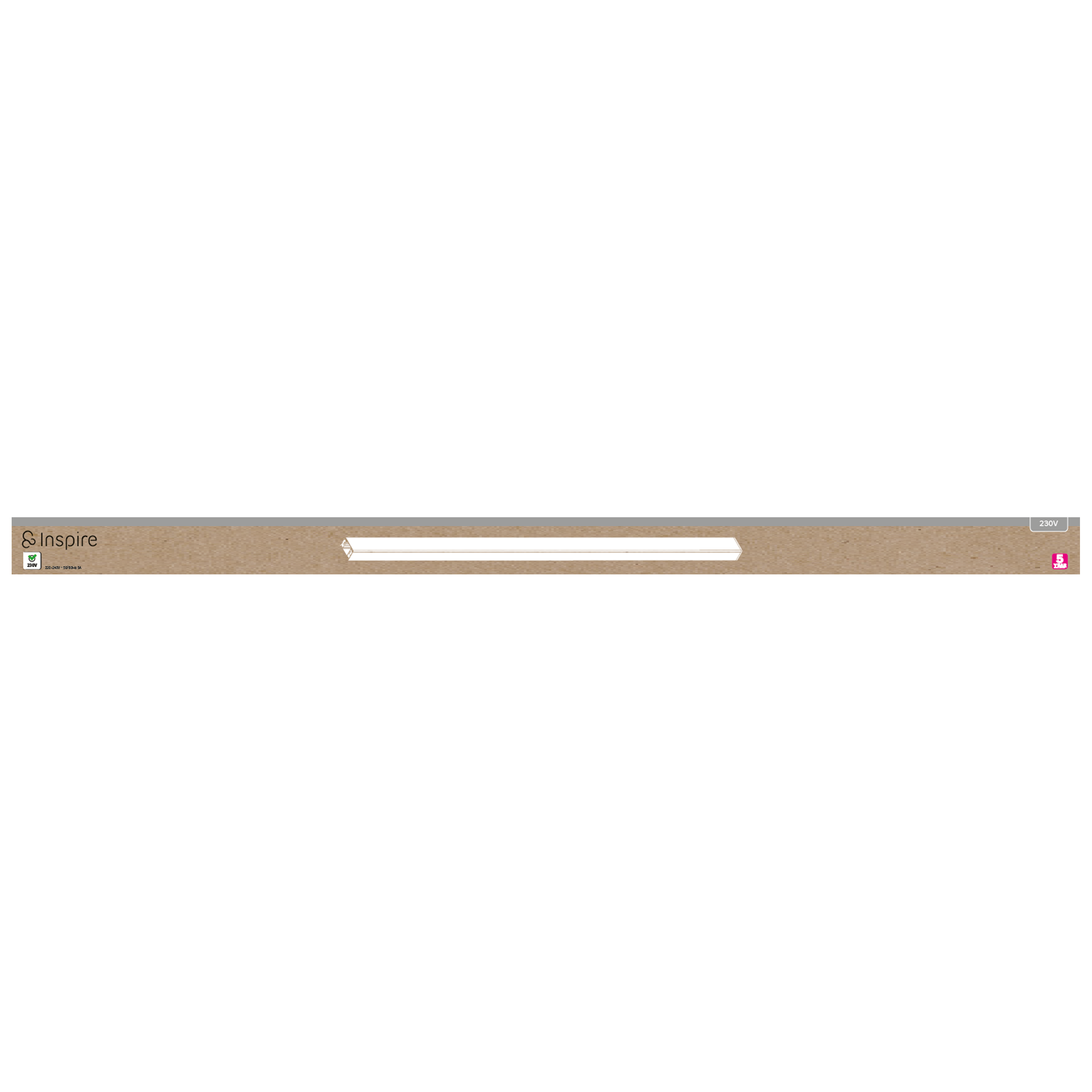Extension pour rail, blanc, L.70cm, INSPIRE - 3