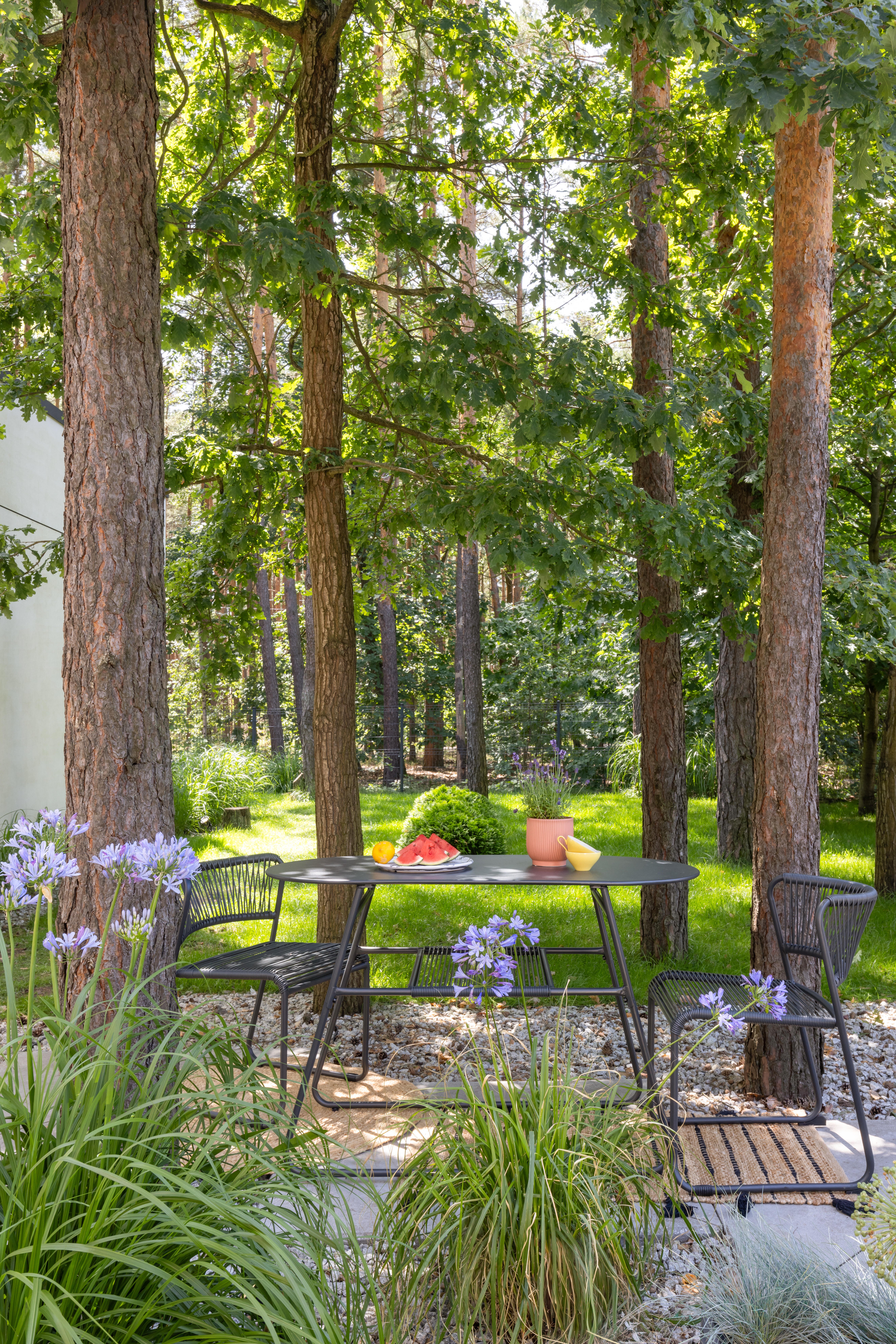 Krzesło ogrodowe Duo stalowe antracytowe Naterial - 2