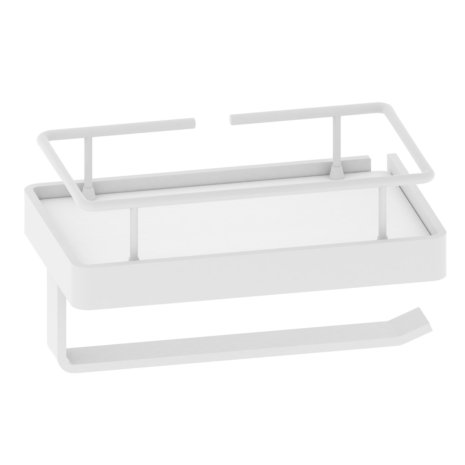 Portarrollo wc roterdam blanco mate 21x11.5 cm
