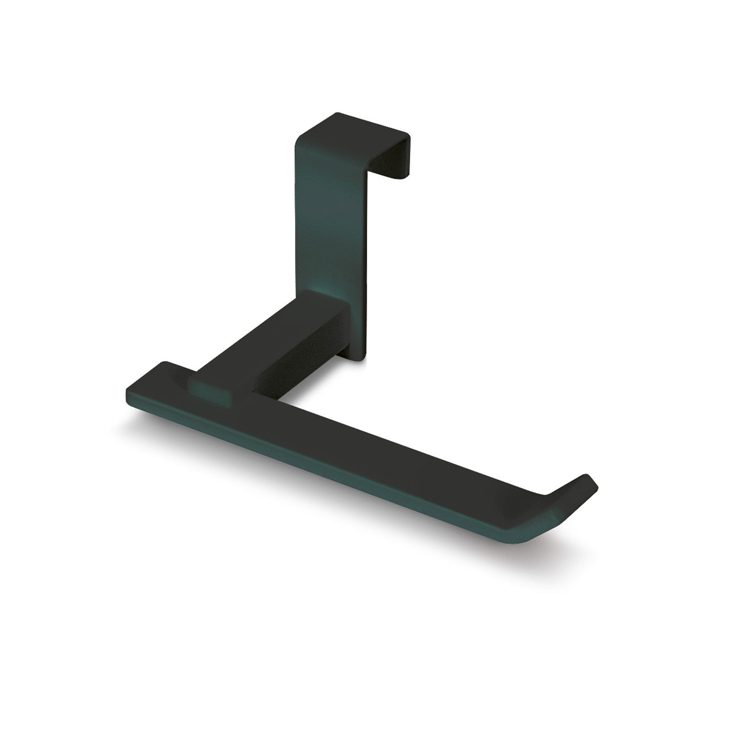 Portarrollo wc siena negro mate 15x7 cm