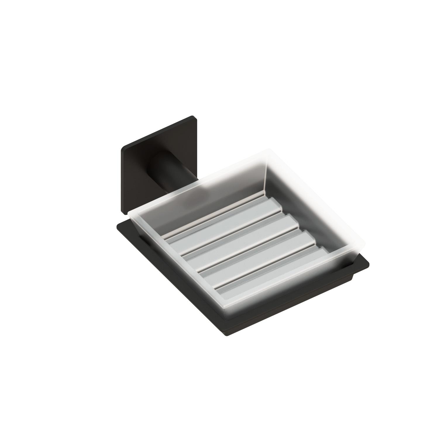 Jabonera asis negro mate mate