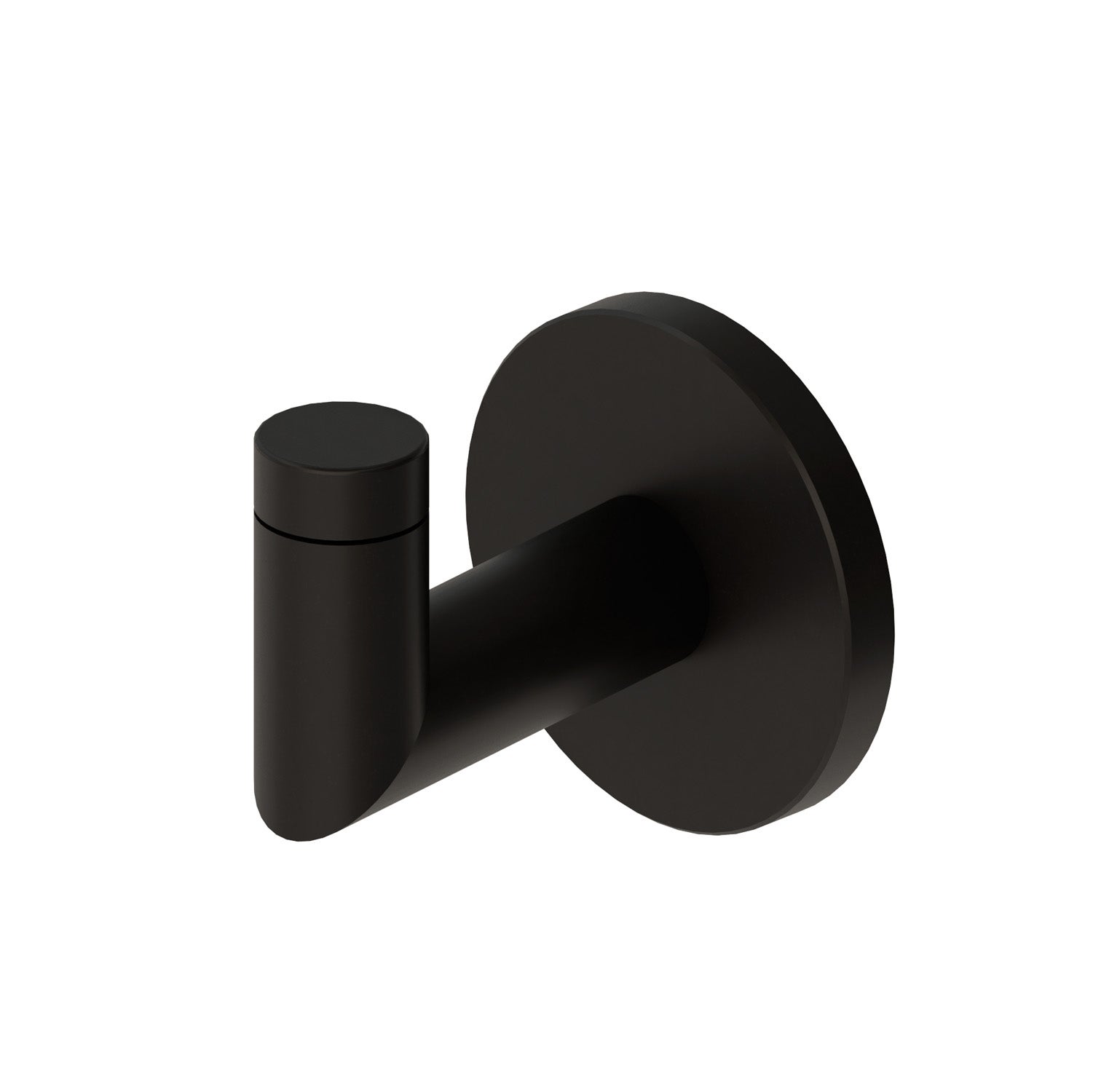Percha/perchero tivoli acero negro con 1 ganchos