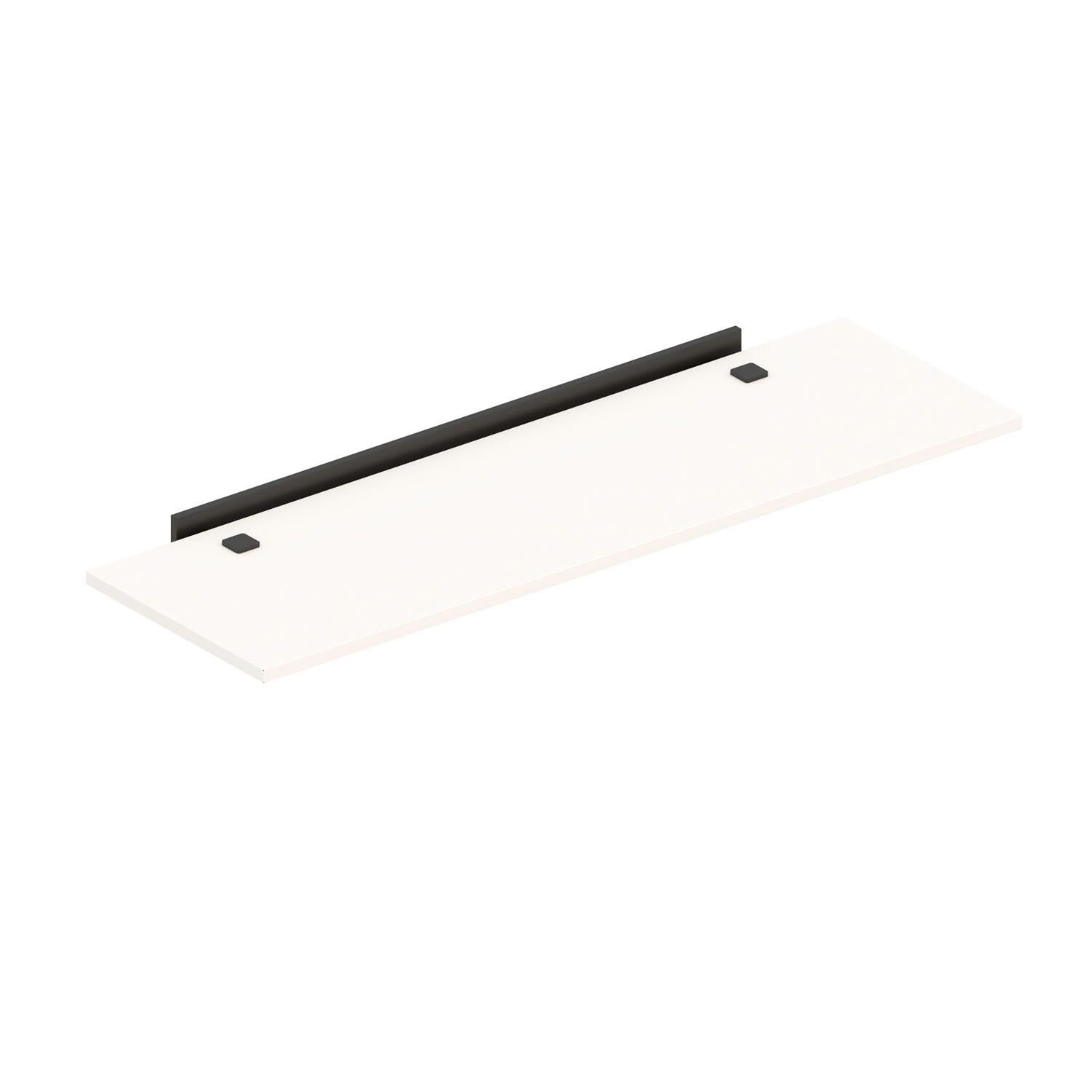 Estante para el baño de acero negro roterdam 45x5x12cm