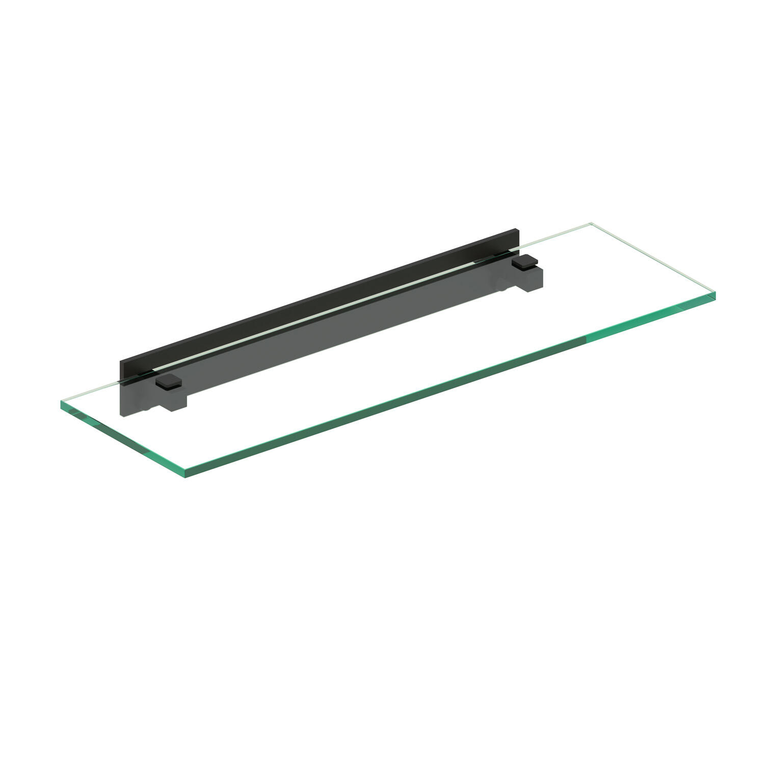 Estante de baño roterdam negro 45x12x5 cm