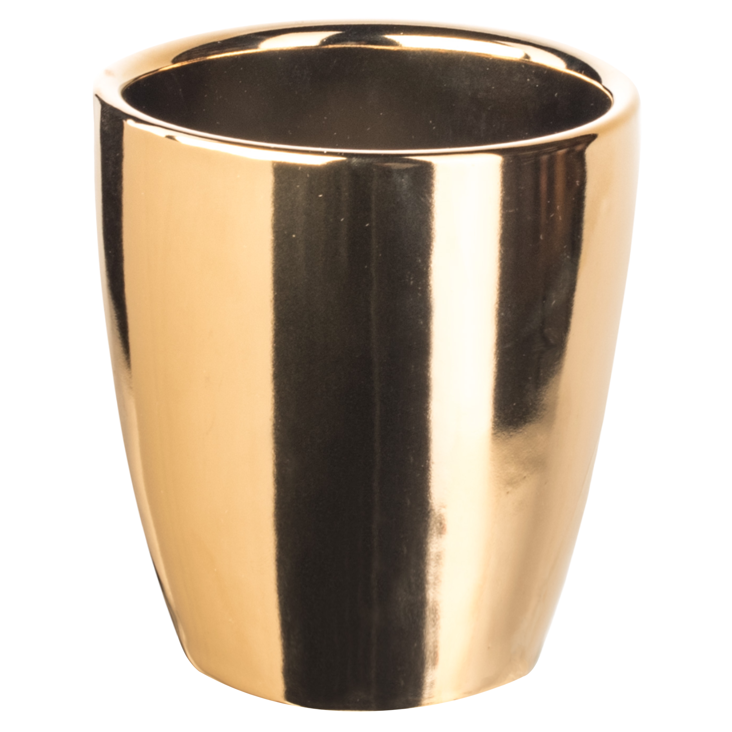 Osłonka doniczki ceramiczna Lome 30cm złota DHG