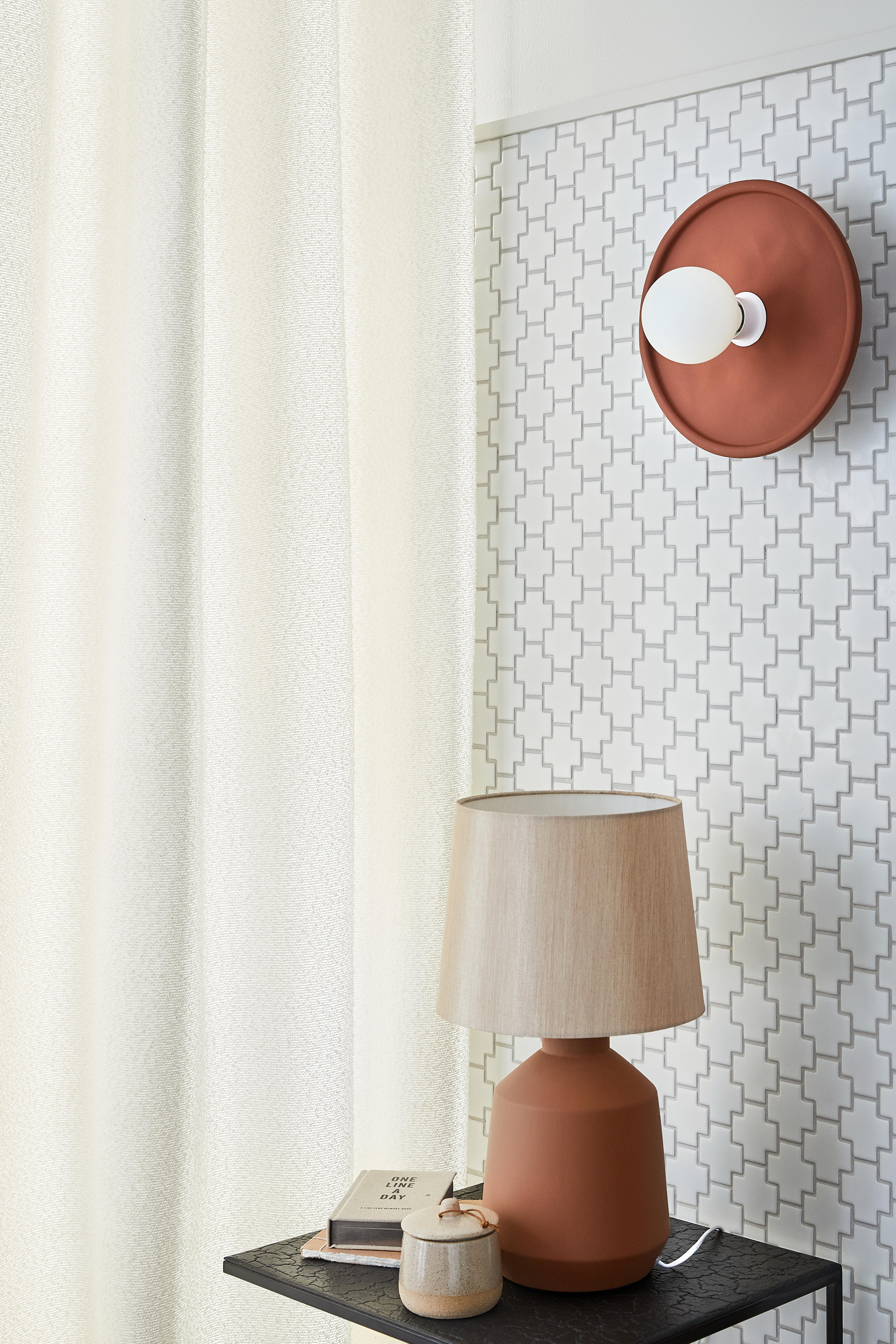 Rideau tamisant, Clerena, blanc H.280 x l.140 cm INSPIRE - 3