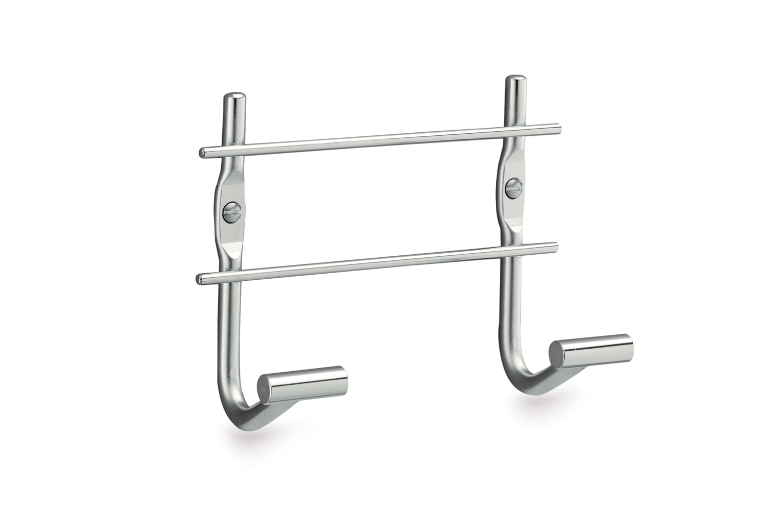 Percha/perchero hotels acero gris con 1 ganchos