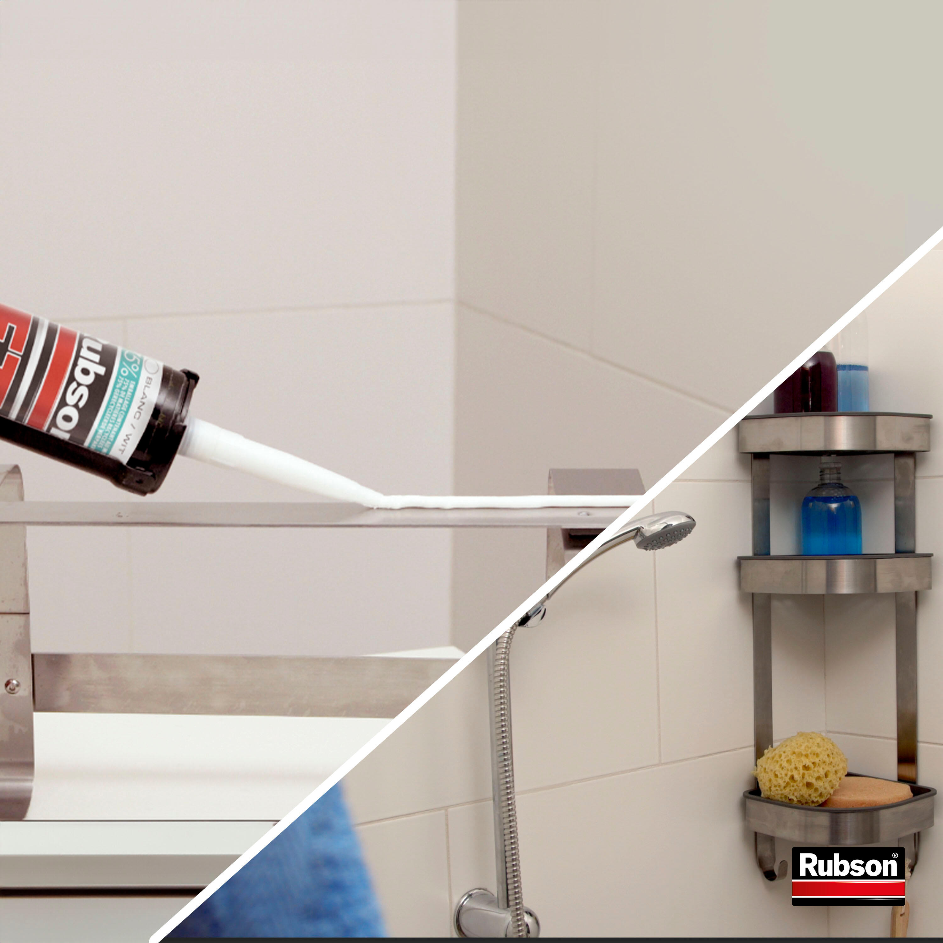 Mastic multiusage d'étanchéité Ft101 sanitaire RUBSON blanc, 280 ml - 5