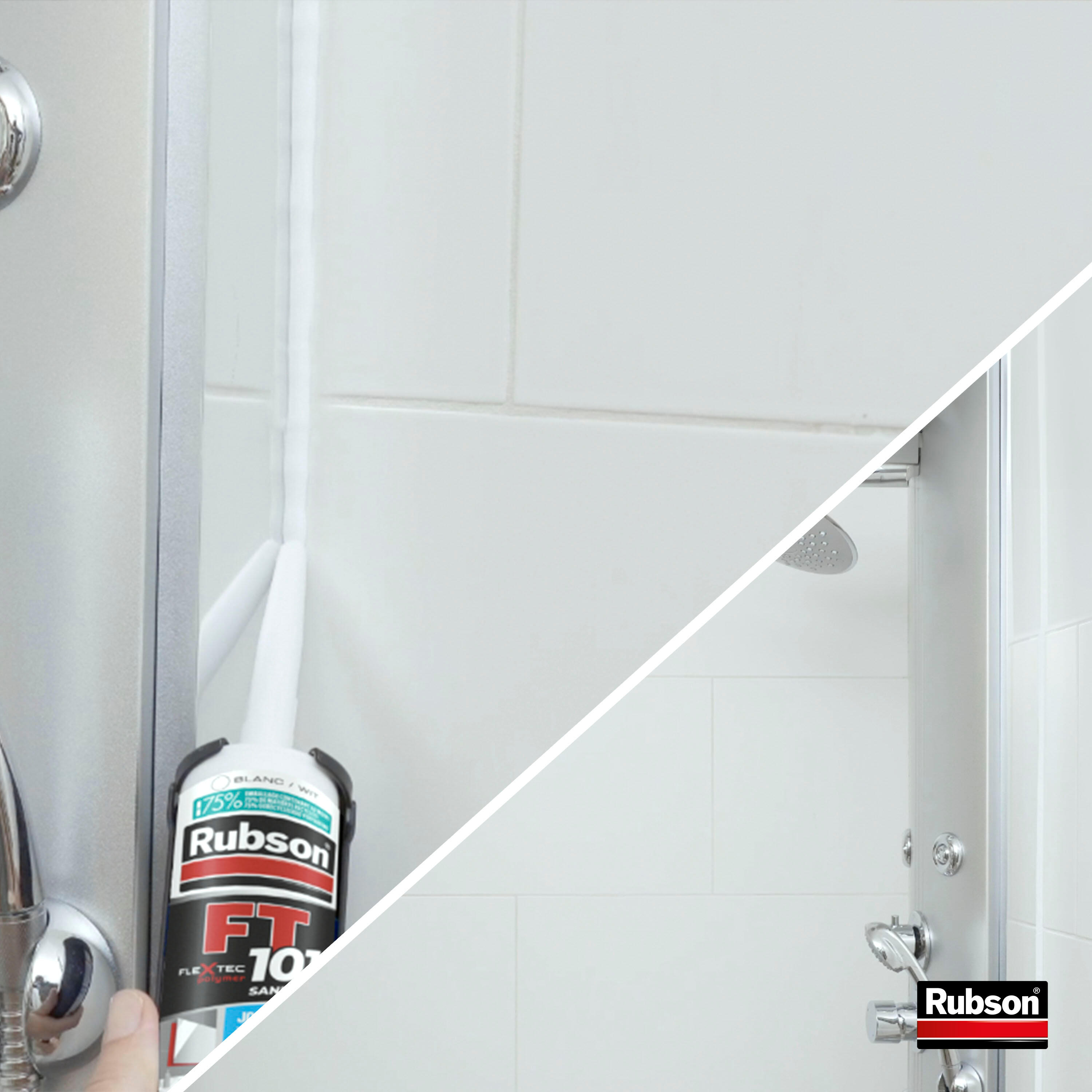 Mastic multiusage d'étanchéité Ft101 sanitaire RUBSON blanc, 280 ml - 3