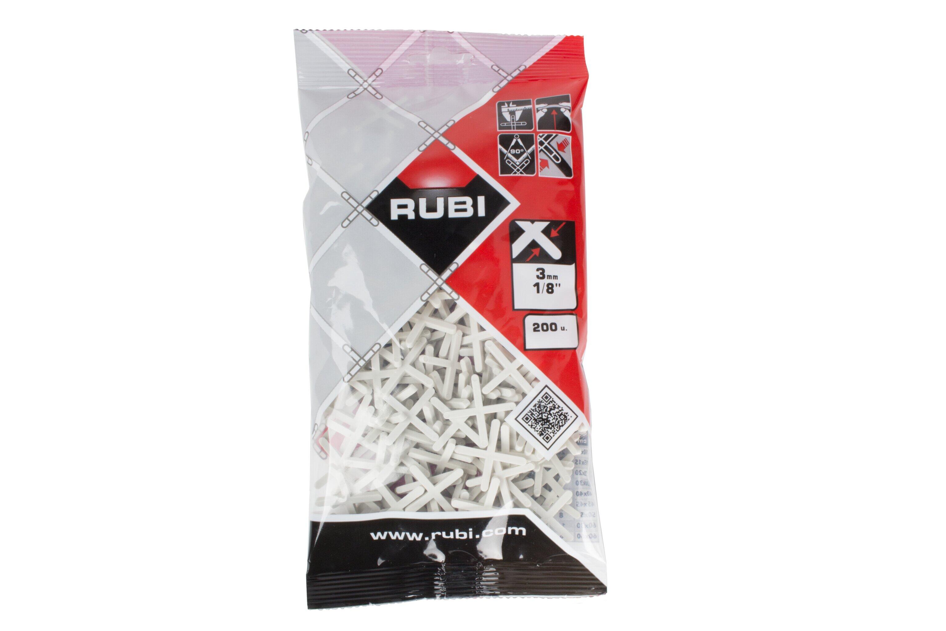 200 cruzetas para juntas de cerâmica 3 mm Rubi - 2