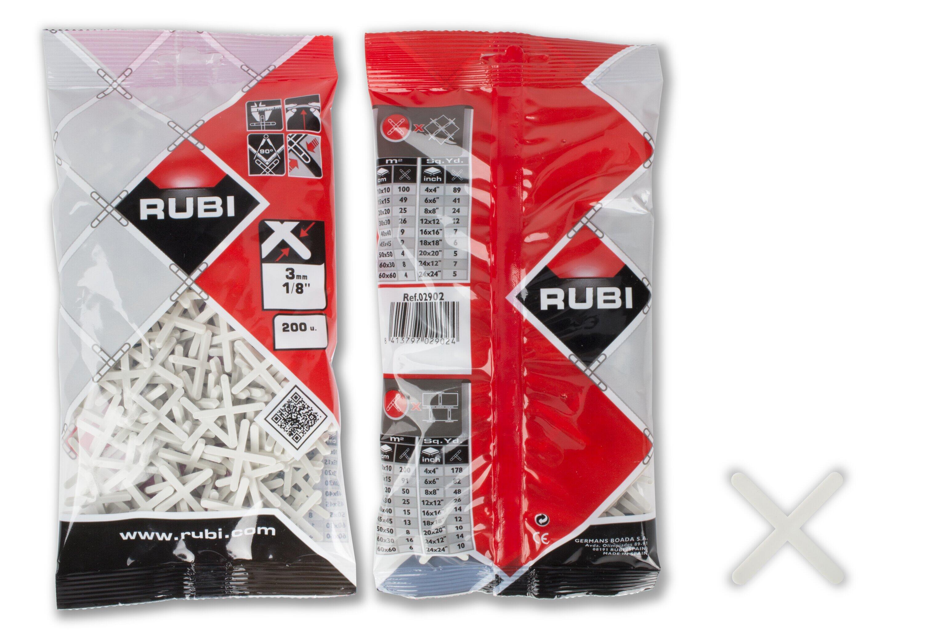 200 cruzetas para juntas de cerâmica 3 mm Rubi - 3
