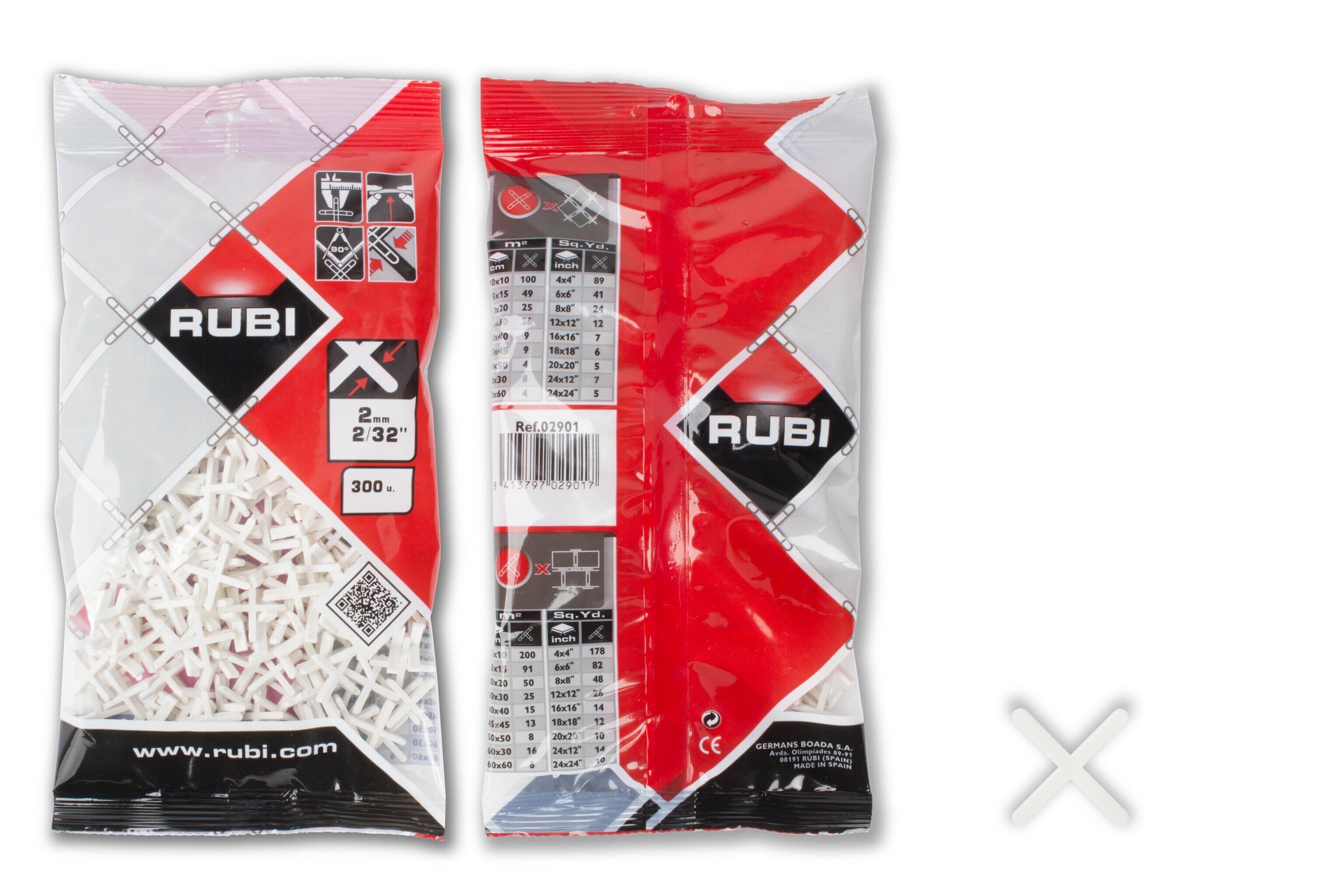 300 cruzetas para cerâmica 2 mm Rubi - 3