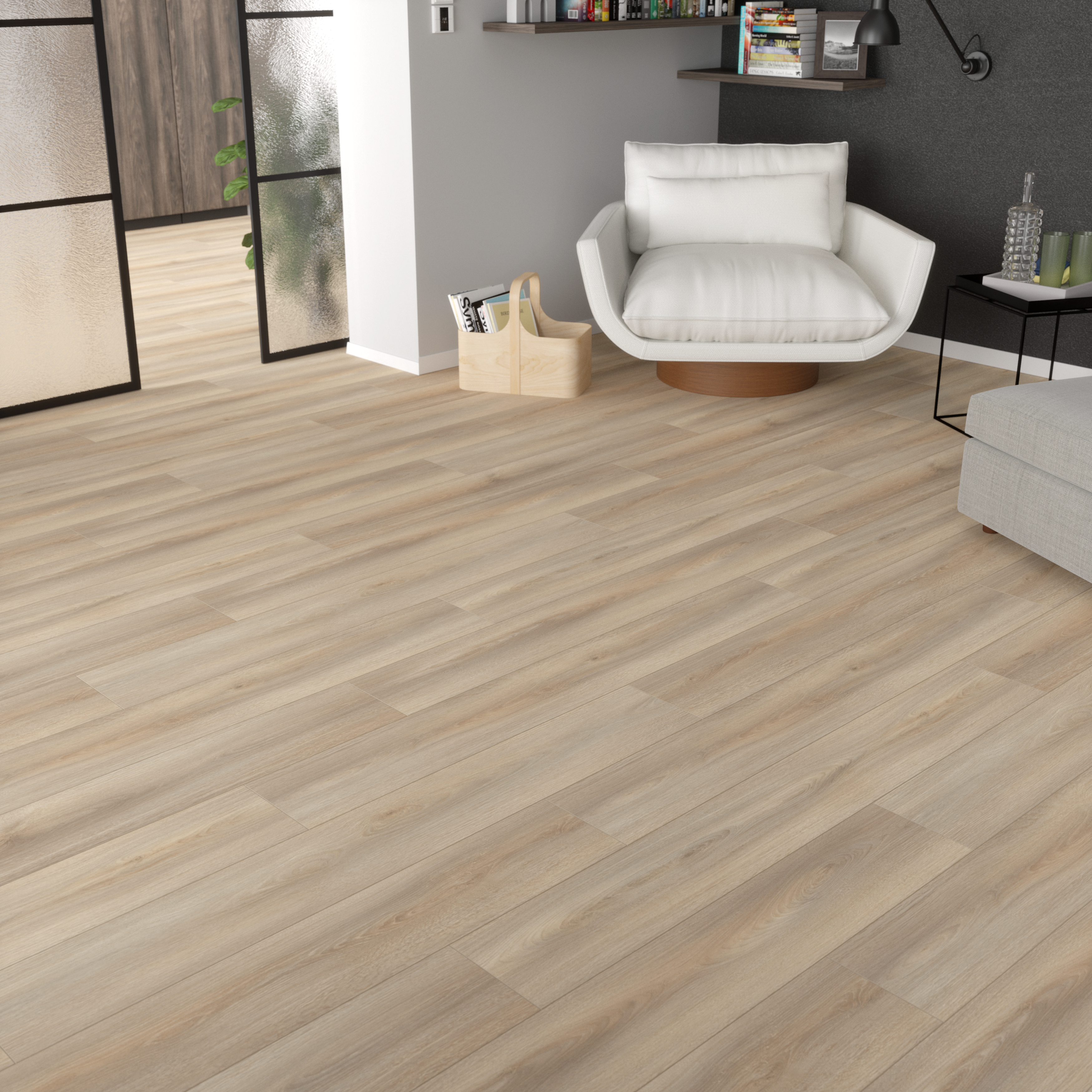 Panele podłogowe laminowane wodoodporne AC5 8 mm Kronospan Dąb Winchester - 2