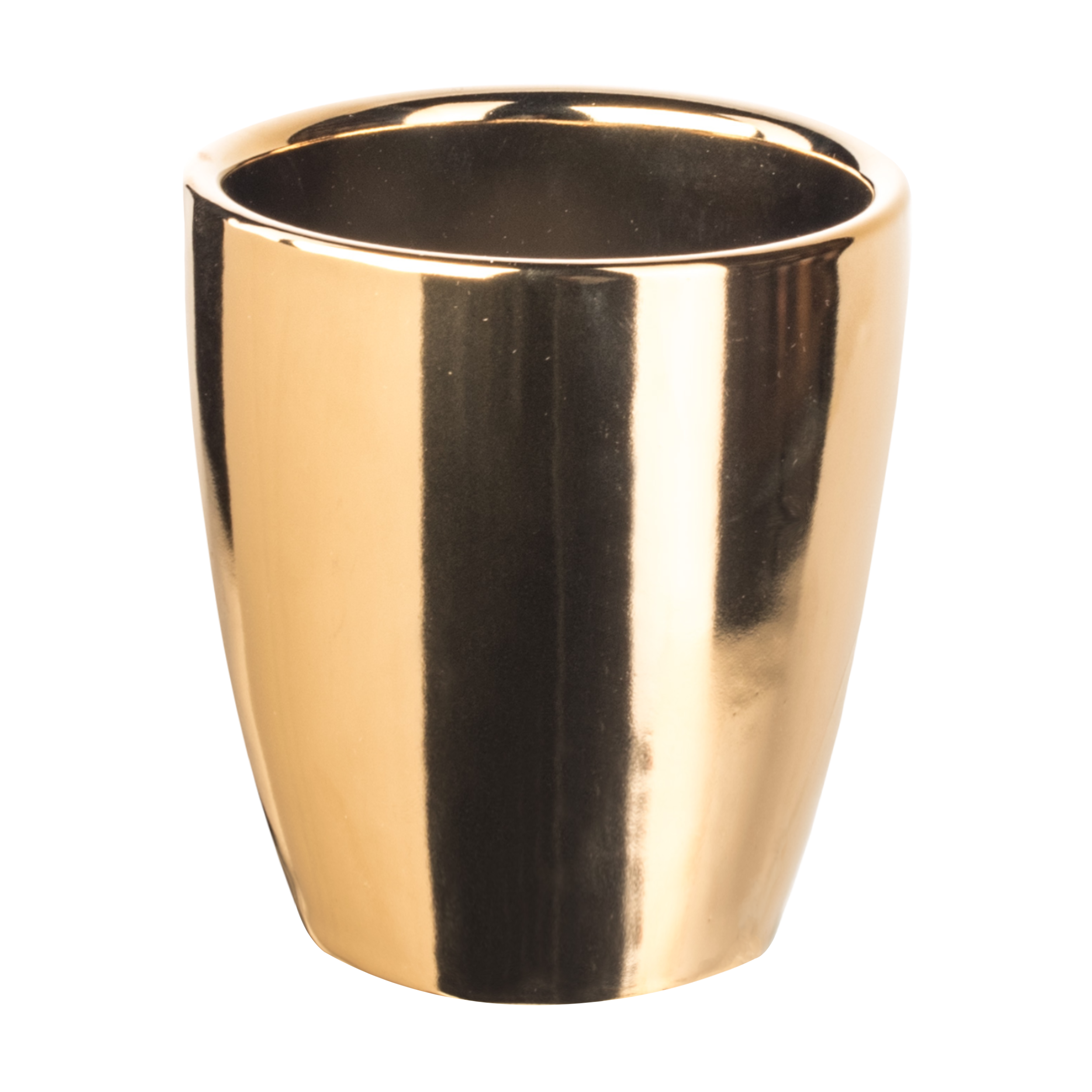 Osłonka doniczki ceramiczna Lome 20cm złota DHG