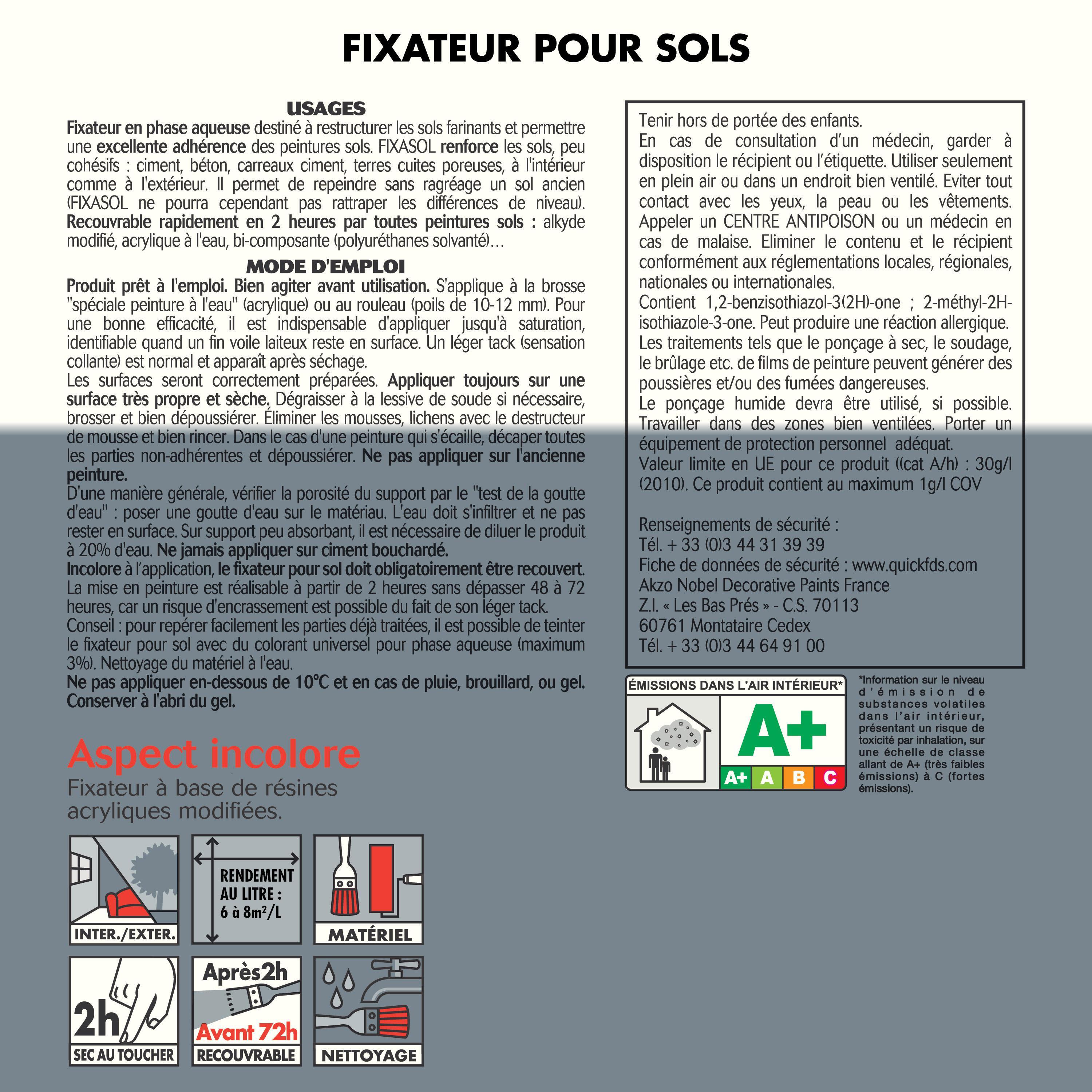 fixateur sol avant peinture JULIEN, incolore, 0.5 l - 2