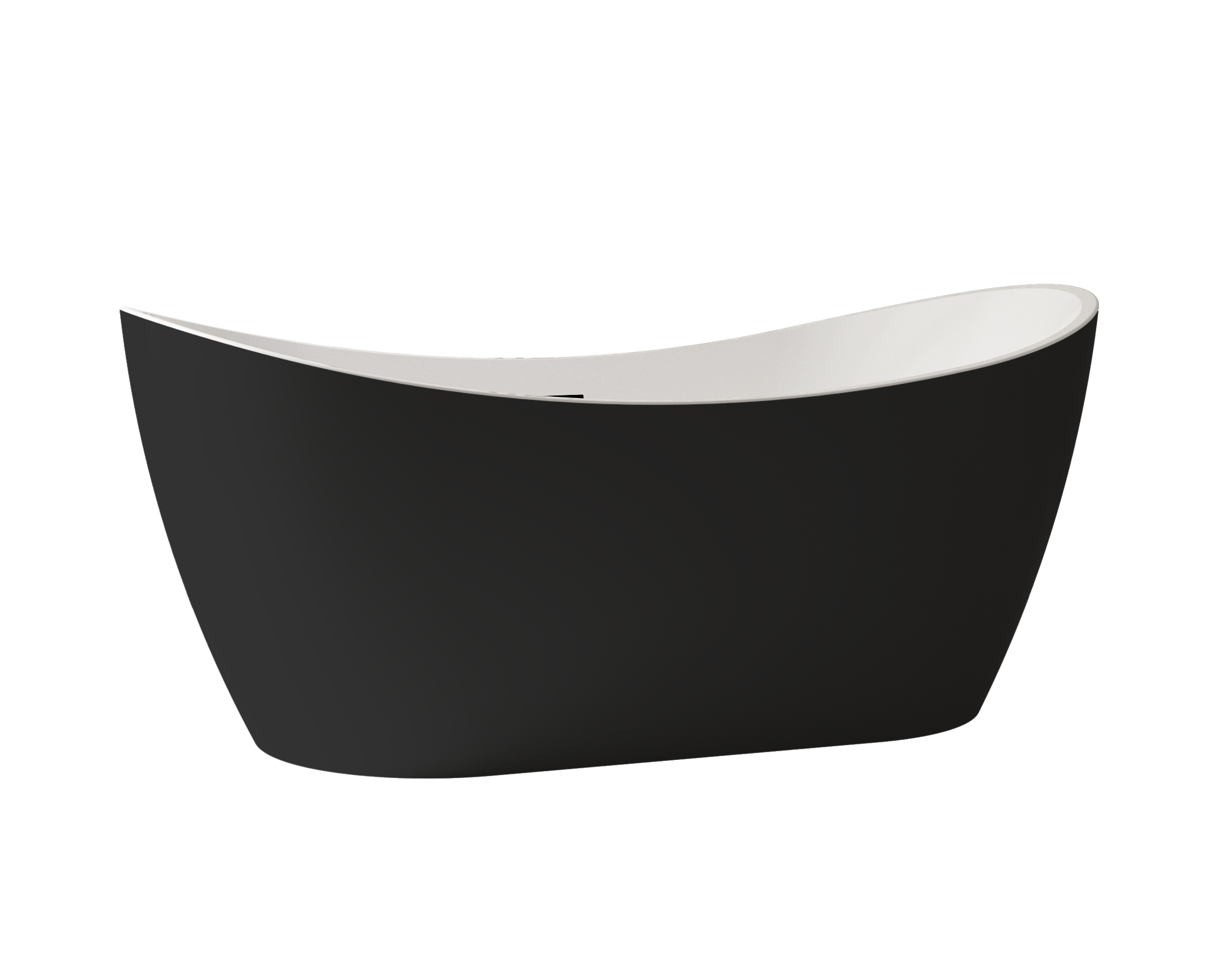 Bañera isla OBATH Nao negro 150x73 cm - 9