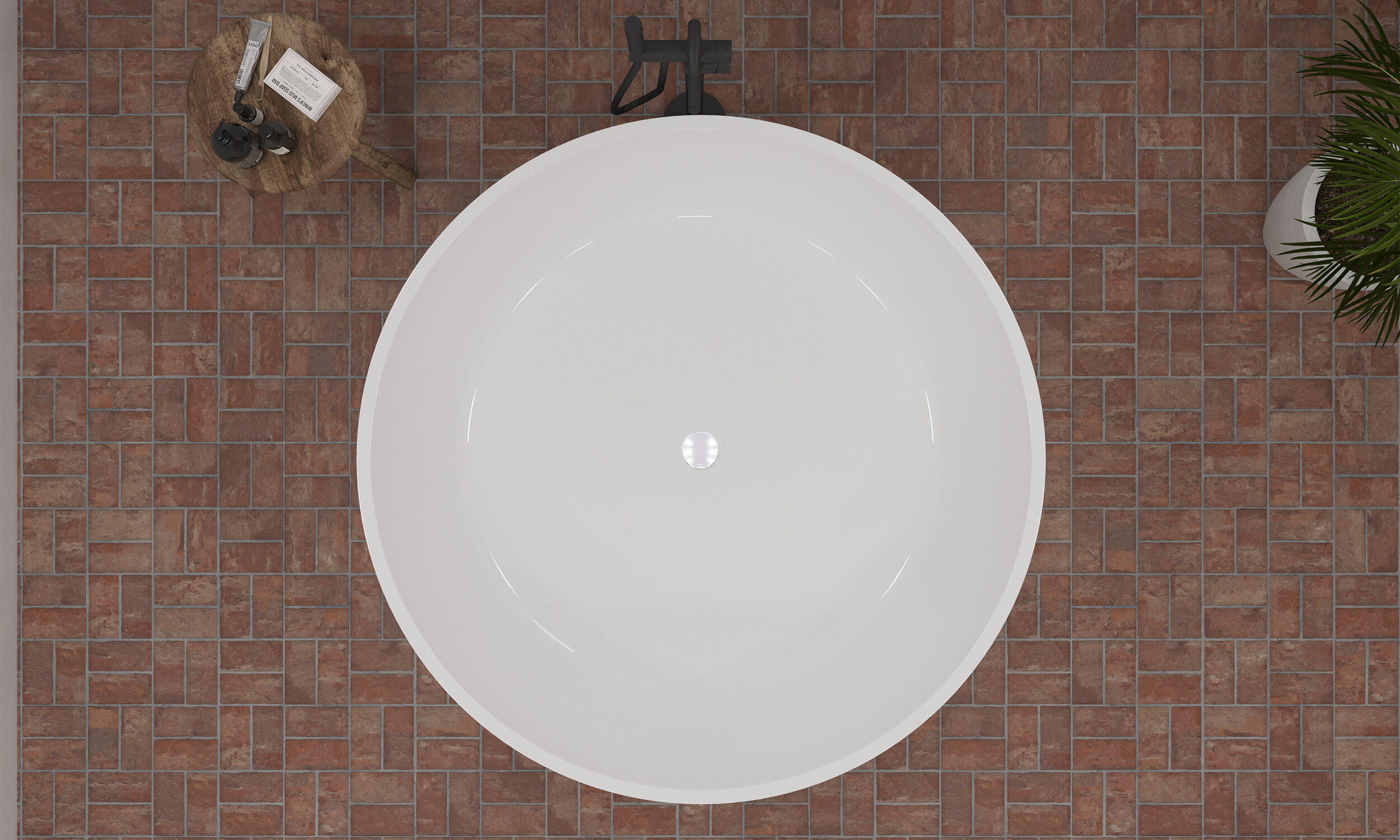 Bañera isla obath hera sabbia 150x150 cm